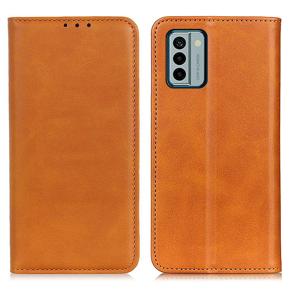 Split Leather Phone Case for Nokia G22 , Anti-drop Wallet Flip Stand Phone Cover