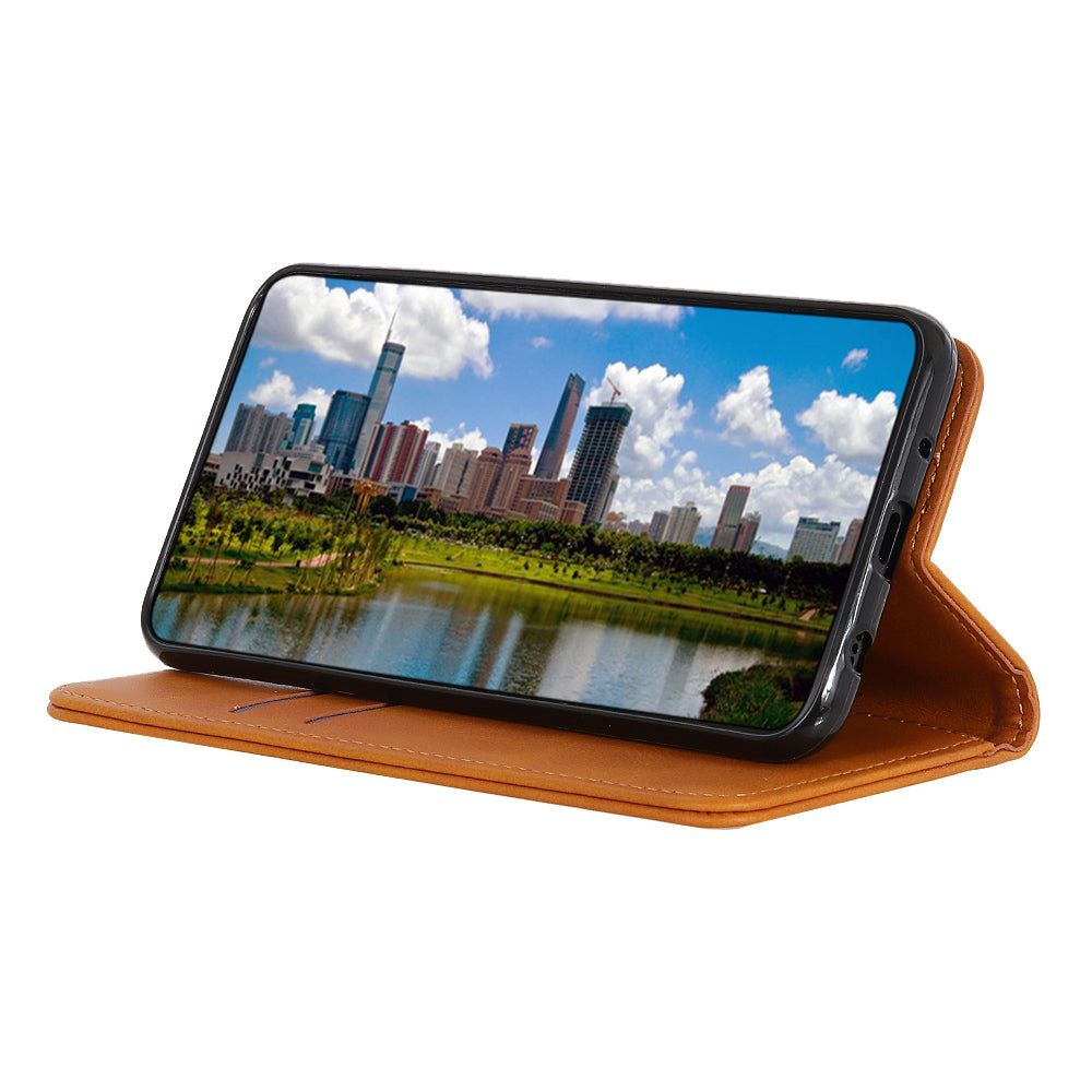 Split Leather Phone Case for Nokia G22 , Anti-drop Wallet Flip Stand Phone Cover