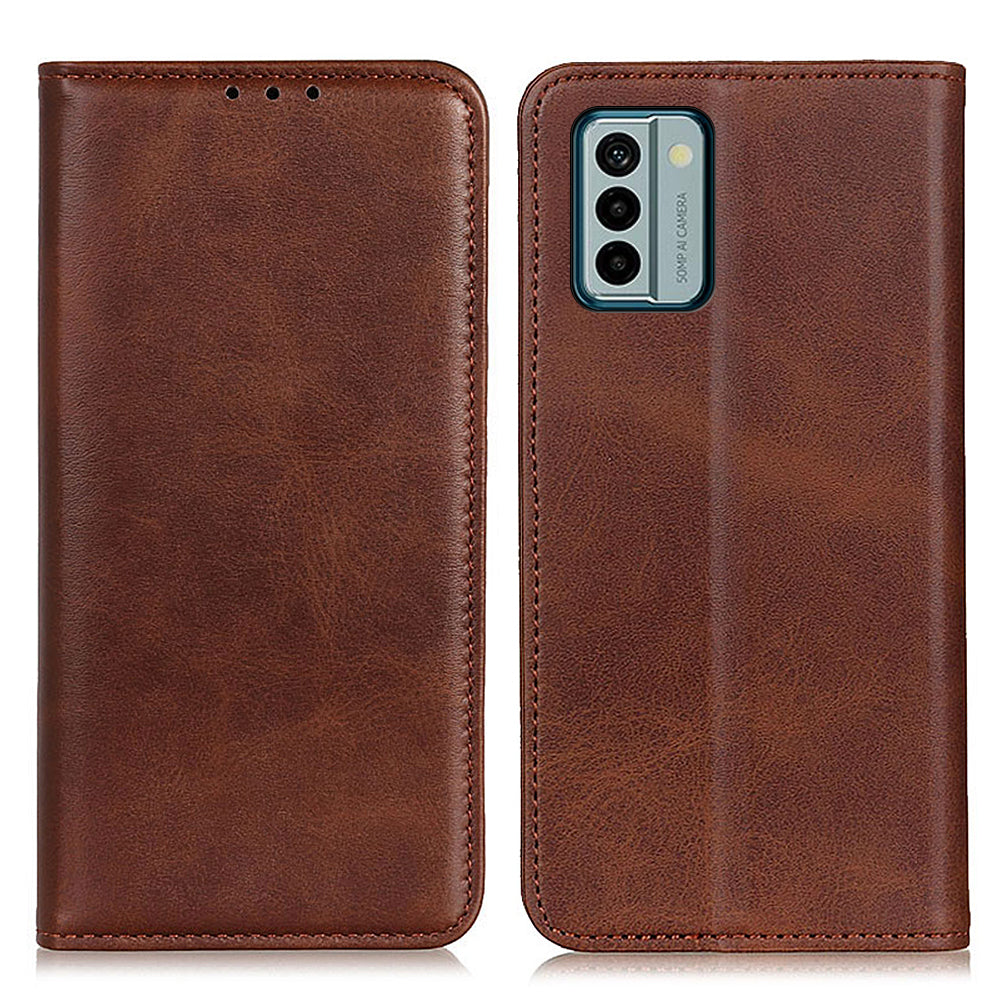 Split Leather Phone Case for Nokia G22 , Anti-drop Wallet Flip Stand Phone Cover