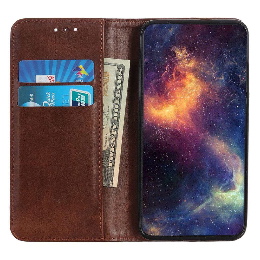 Split Leather Phone Case for Nokia G22 , Anti-drop Wallet Flip Stand Phone Cover