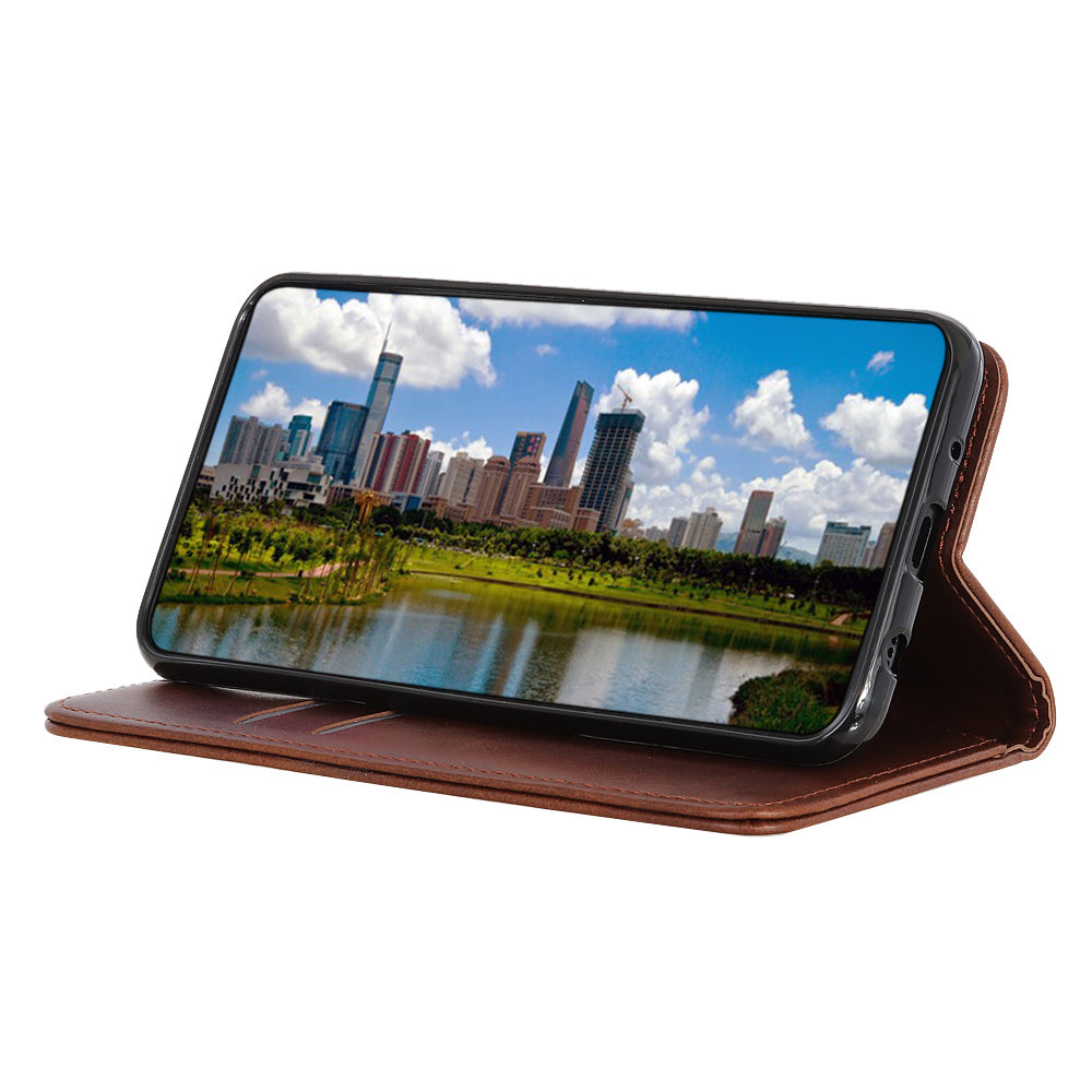 Split Leather Phone Case for Nokia G22 , Anti-drop Wallet Flip Stand Phone Cover