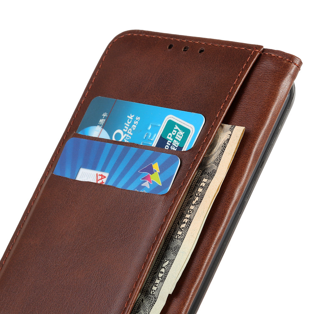 Split Leather Phone Case for Nokia G22 , Anti-drop Wallet Flip Stand Phone Cover