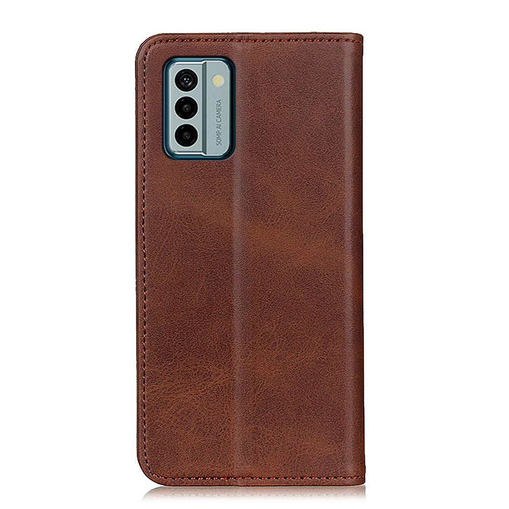 Split Leather Phone Case for Nokia G22 , Anti-drop Wallet Flip Stand Phone Cover