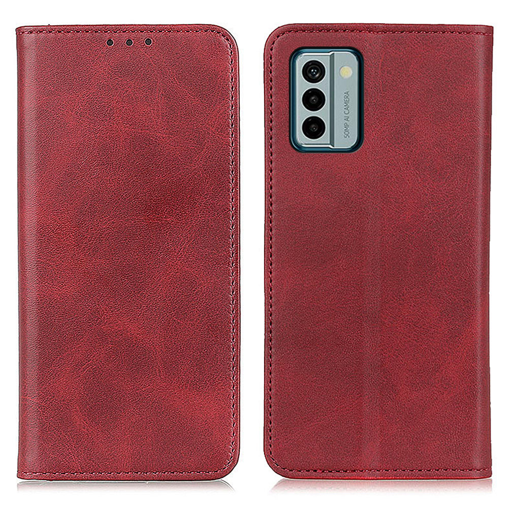 Split Leather Phone Case for Nokia G22 , Anti-drop Wallet Flip Stand Phone Cover
