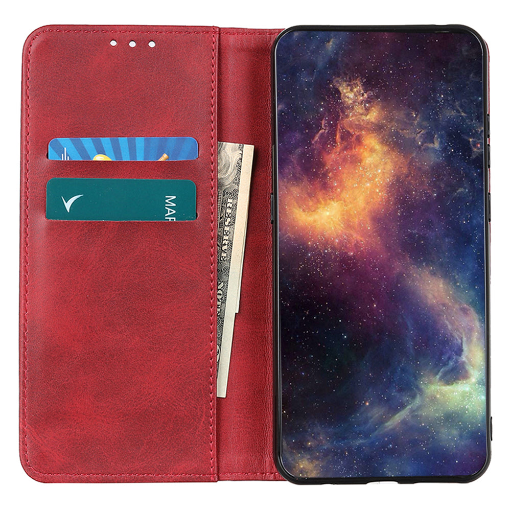 Split Leather Phone Case for Nokia G22 , Anti-drop Wallet Flip Stand Phone Cover