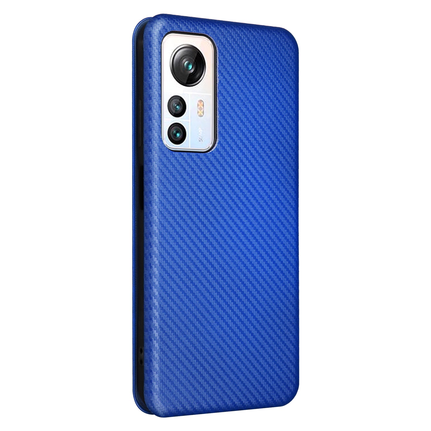 For Blackview A85 Carbon Fiber Texture Phone Case Leather Flip Stand Cover with Card Holder, Kickstand