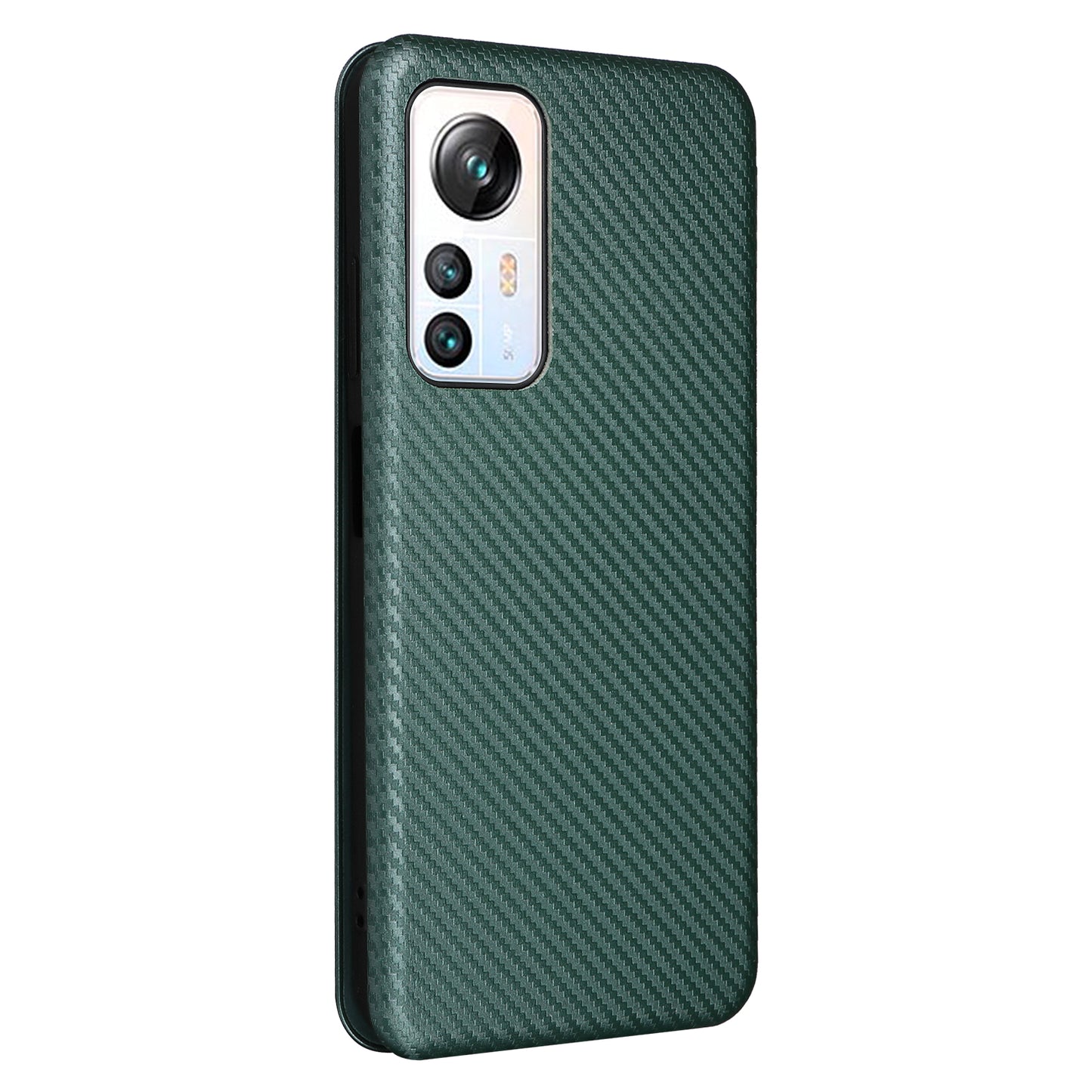 For Blackview A85 Carbon Fiber Texture Phone Case Leather Flip Stand Cover with Card Holder, Kickstand