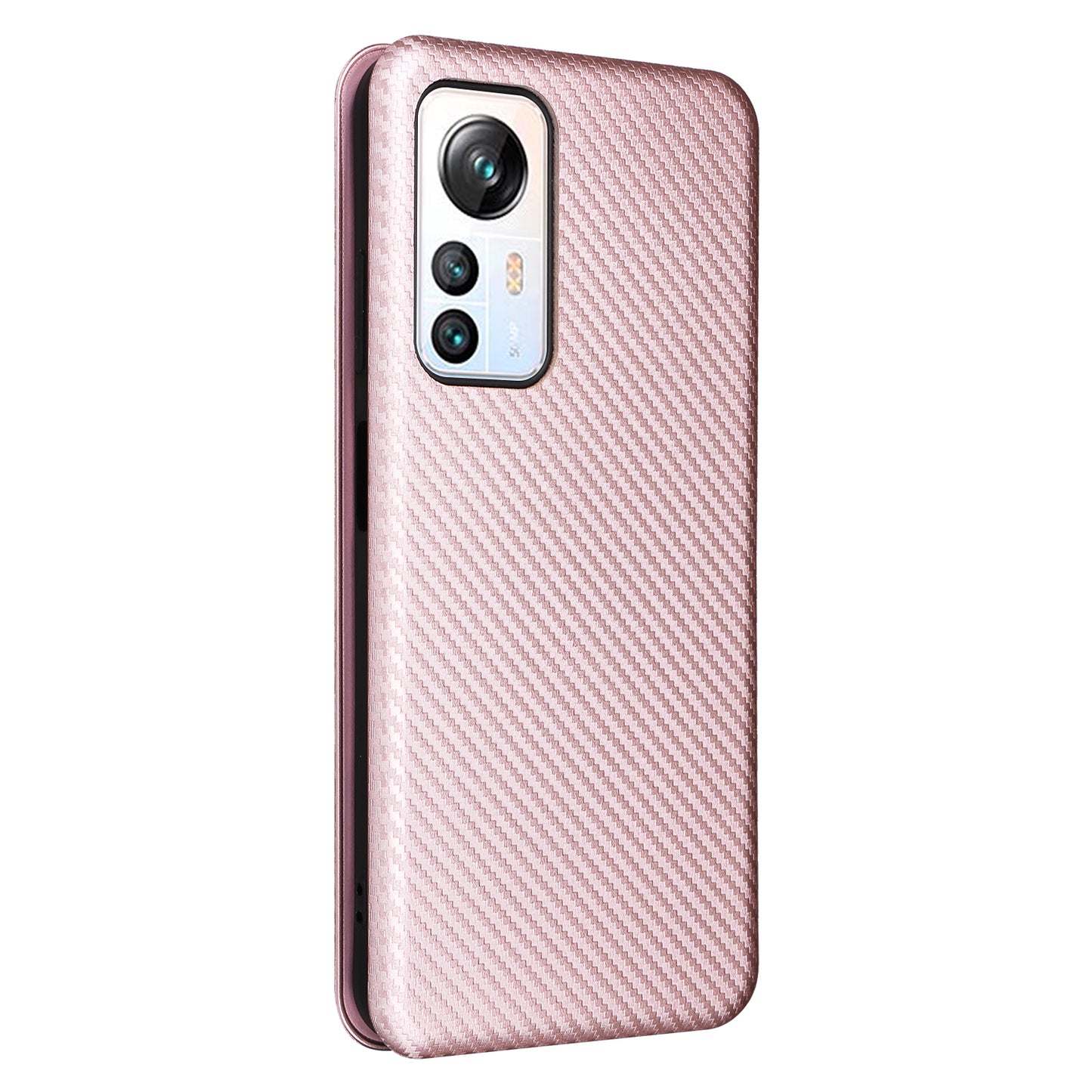 For Blackview A85 Carbon Fiber Texture Phone Case Leather Flip Stand Cover with Card Holder, Kickstand