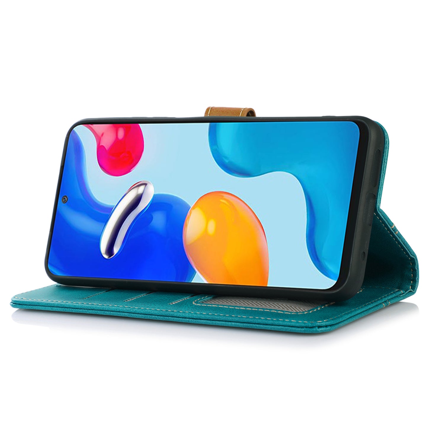For Nokia G22 Anti-Scratch Phone Wallet Case Calf Texture Stand Leather Cell Phone Cover