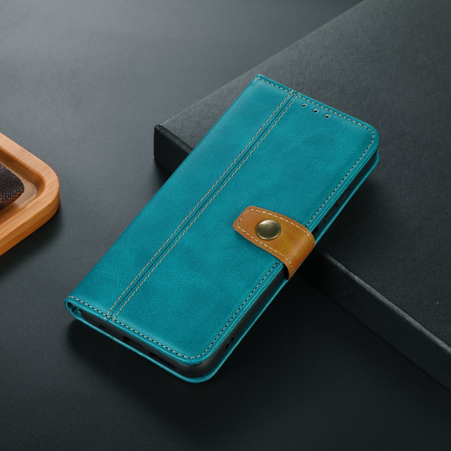 For Nokia G22 Anti-Scratch Phone Wallet Case Calf Texture Stand Leather Cell Phone Cover