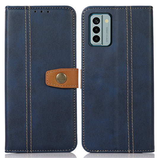 For Nokia G22 Anti-Scratch Phone Wallet Case Calf Texture Stand Leather Cell Phone Cover