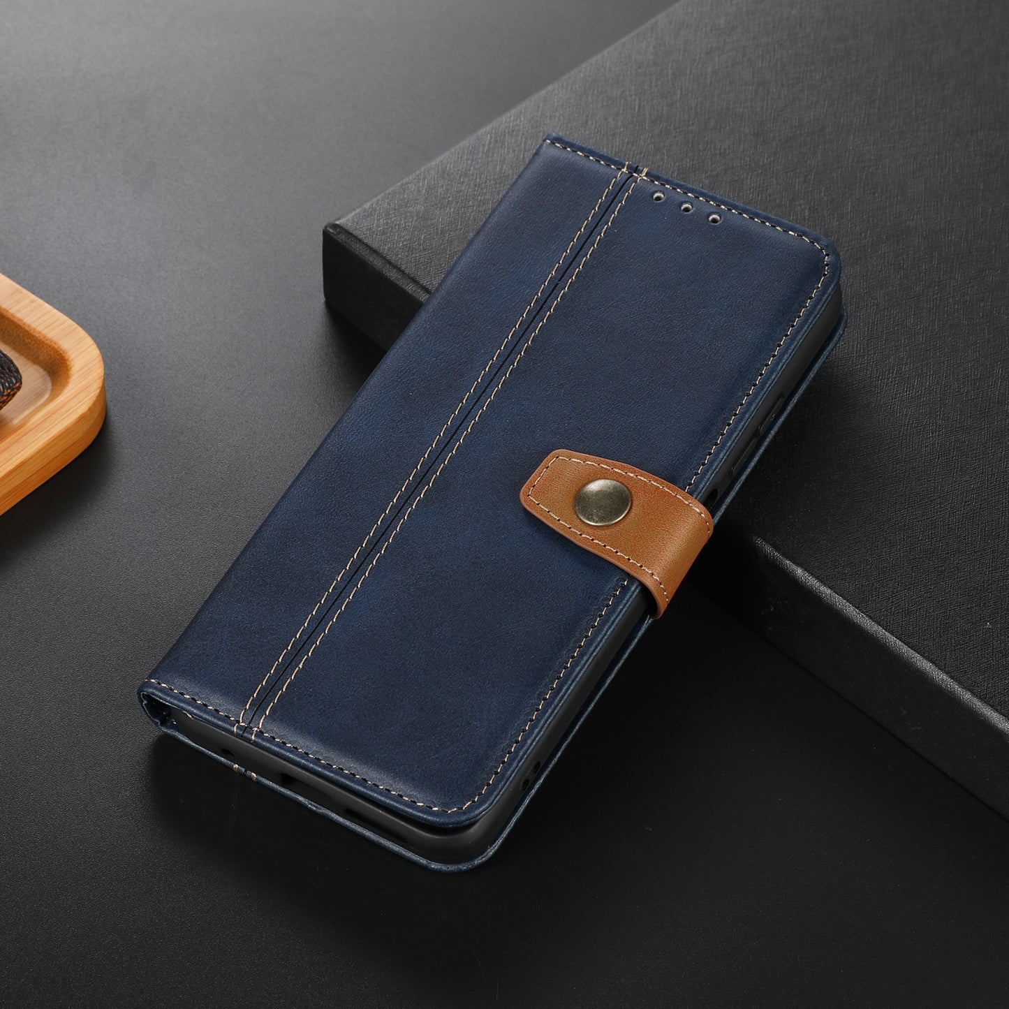 For Nokia G22 Anti-Scratch Phone Wallet Case Calf Texture Stand Leather Cell Phone Cover