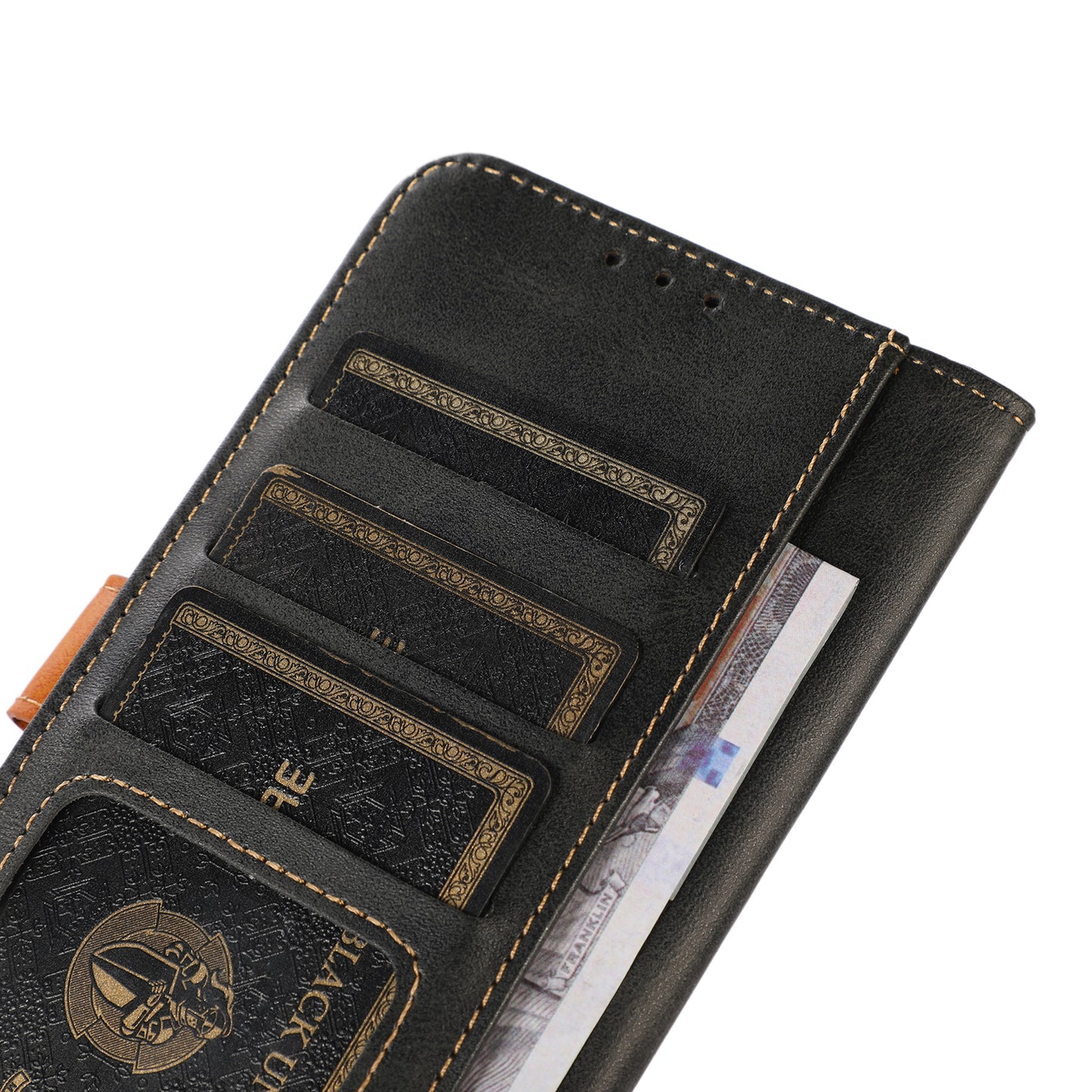 For Nokia G22 Anti-Scratch Phone Wallet Case Calf Texture Stand Leather Cell Phone Cover