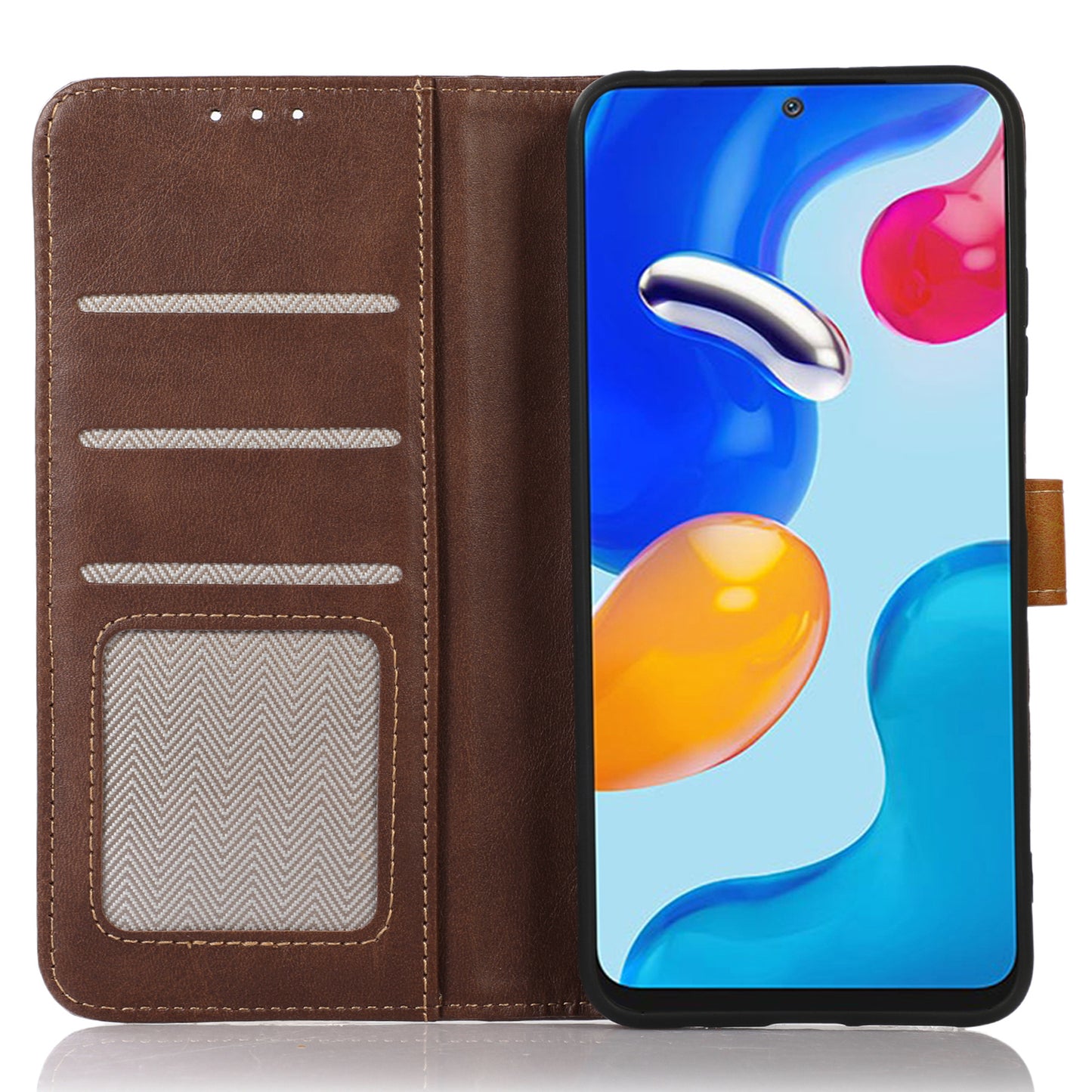 For Nokia G22 Anti-Scratch Phone Wallet Case Calf Texture Stand Leather Cell Phone Cover