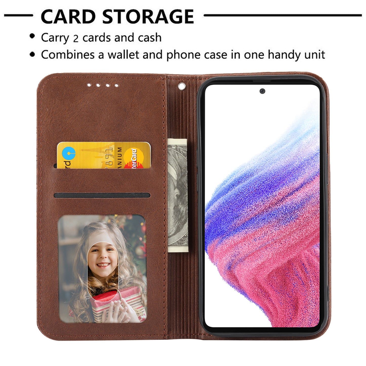 For Samsung Galaxy M14 5G Imprinted Rhombus Pattern Phone Shell Calf Texture PU Leather Stand Phone Case