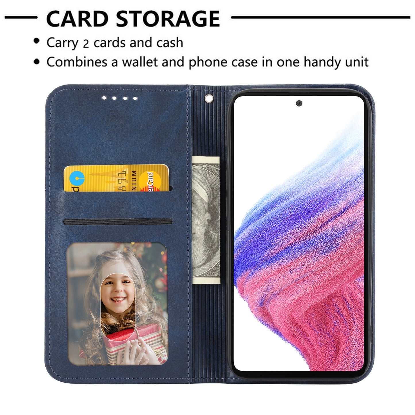 For Samsung Galaxy M14 5G Imprinted Rhombus Pattern Phone Shell Calf Texture PU Leather Stand Phone Case