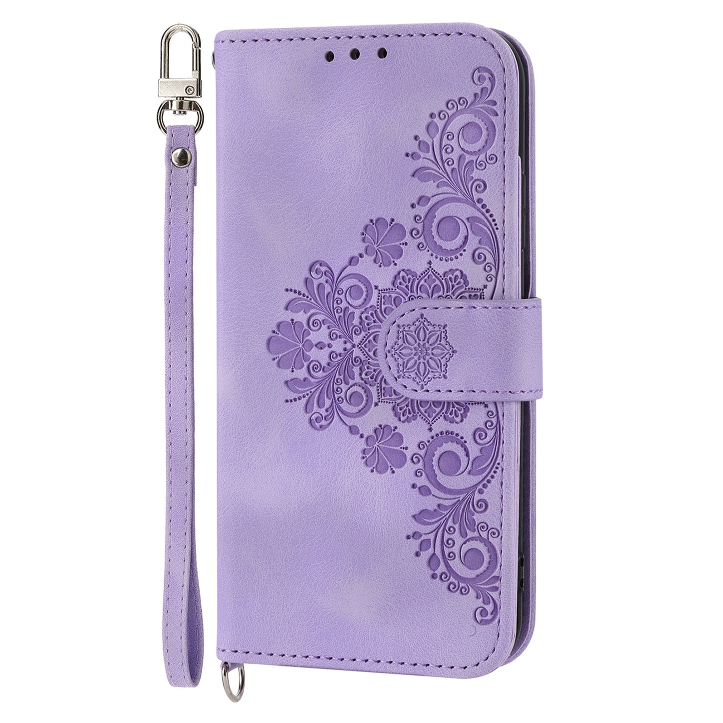 For Xiaomi Poco C50 4G / Redmi A1+ 4G / A2+ 4G Shockproof Wallet Phone Case Flower Imprinted Leather Cover