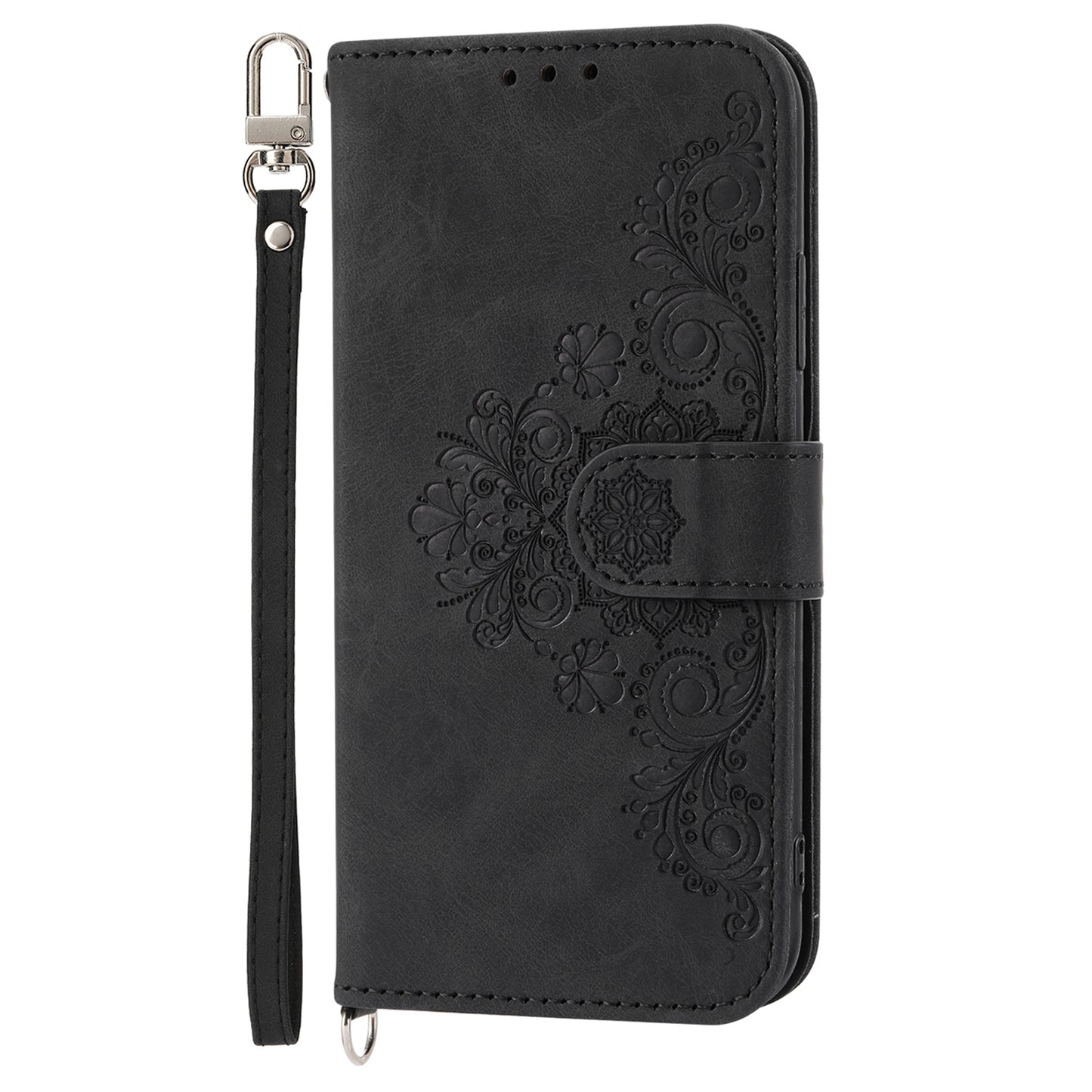 For Xiaomi Poco C50 4G / Redmi A1+ 4G / A2+ 4G Shockproof Wallet Phone Case Flower Imprinted Leather Cover