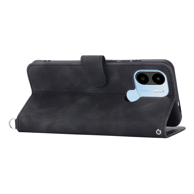 For Xiaomi Poco C50 4G / Redmi A1+ 4G / A2+ 4G Shockproof Wallet Phone Case Flower Imprinted Leather Cover