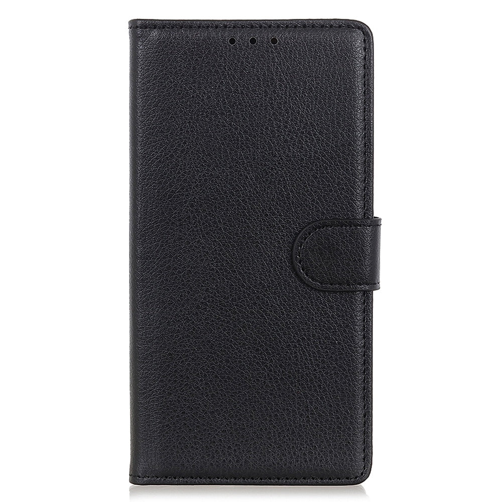 Wallet Stand Phone Case for Nokia C32 , PU Leather+TPU Litchi Texture Phone Cover