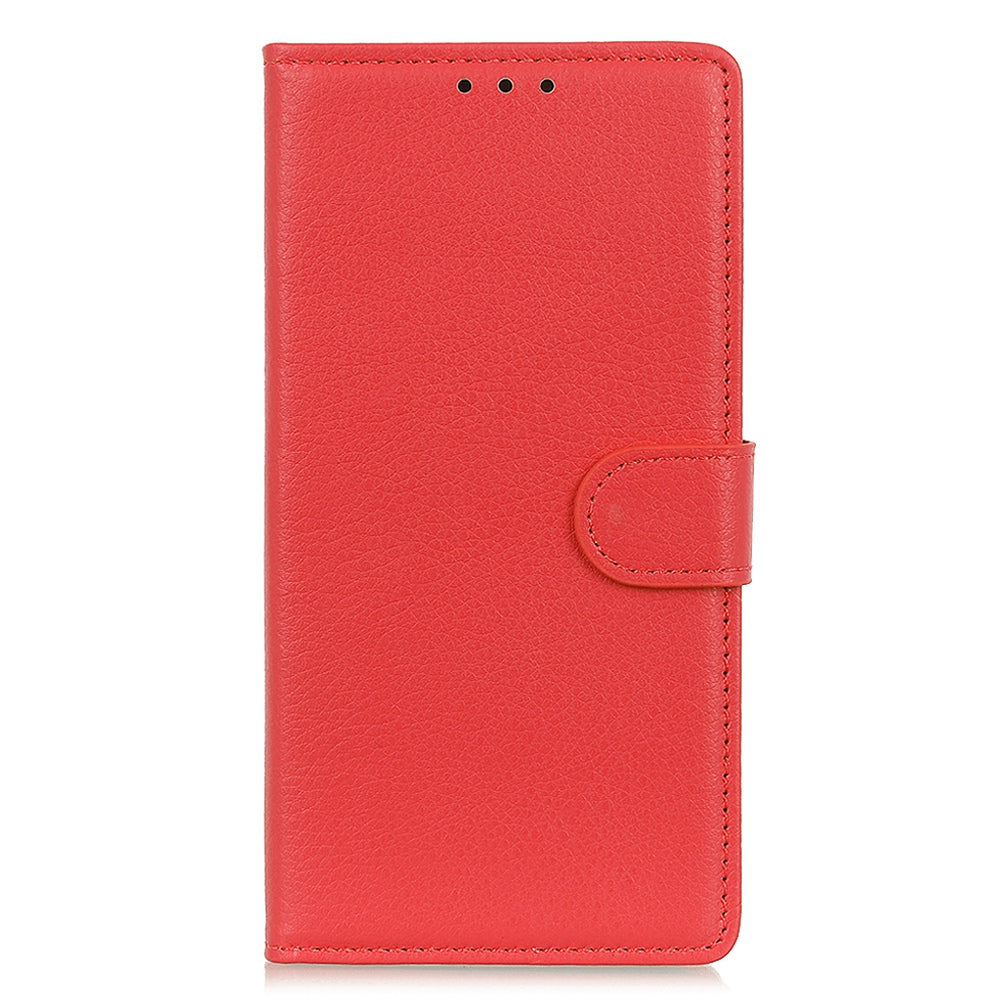 Wallet Stand Phone Case for Nokia C32 , PU Leather+TPU Litchi Texture Phone Cover