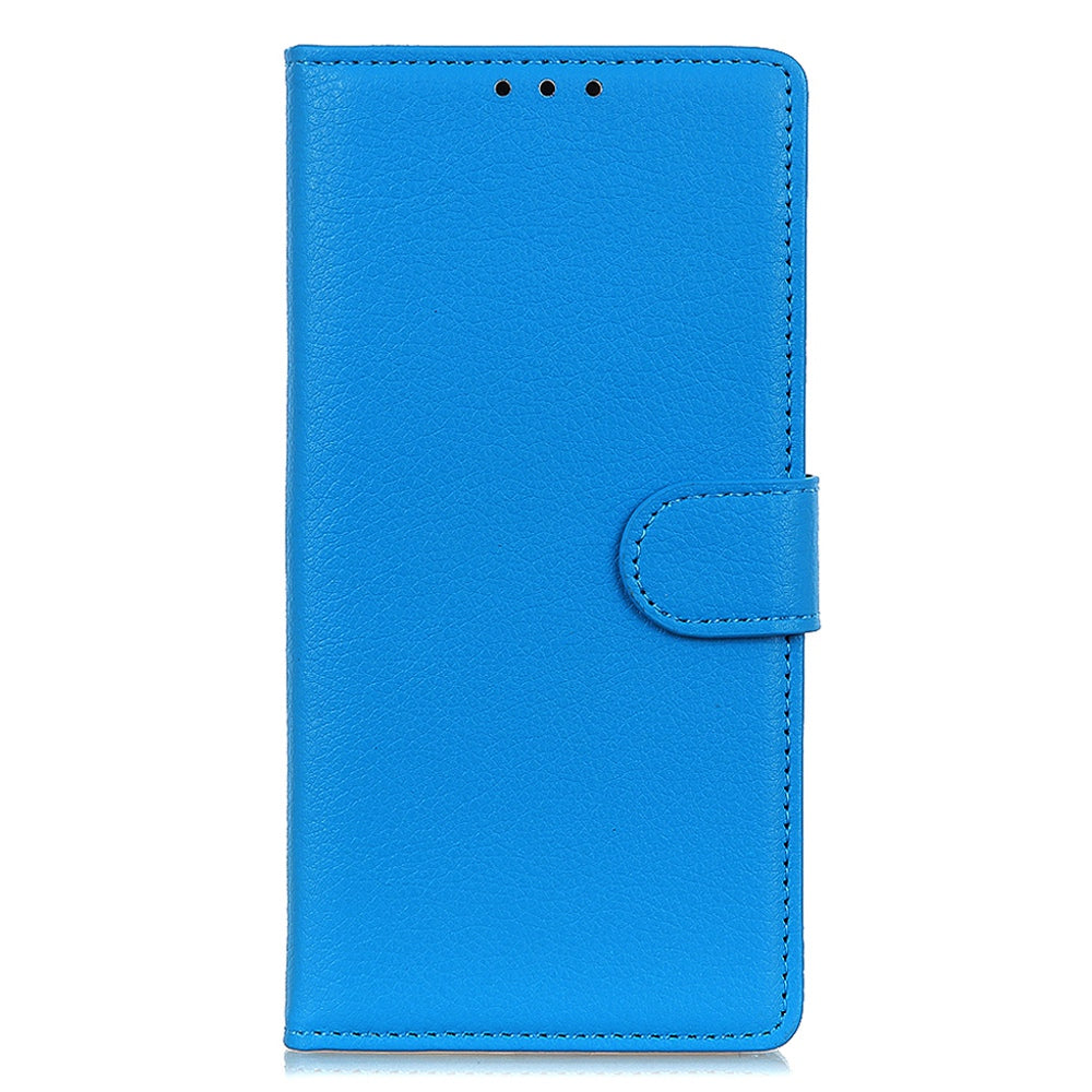 Wallet Stand Phone Case for Nokia C32 , PU Leather+TPU Litchi Texture Phone Cover