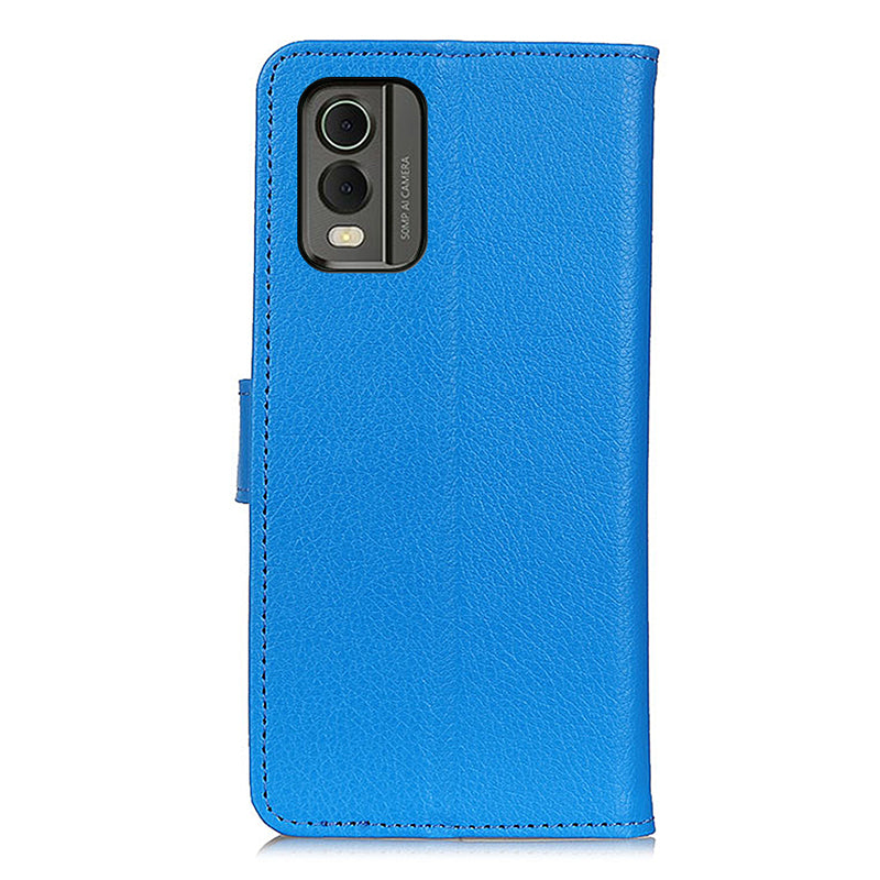 Wallet Stand Phone Case for Nokia C32 , PU Leather+TPU Litchi Texture Phone Cover