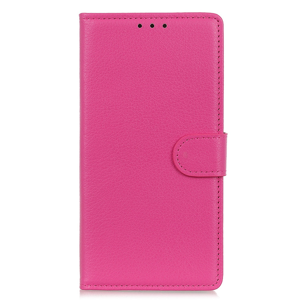 Wallet Stand Phone Case for Nokia C32 , PU Leather+TPU Litchi Texture Phone Cover