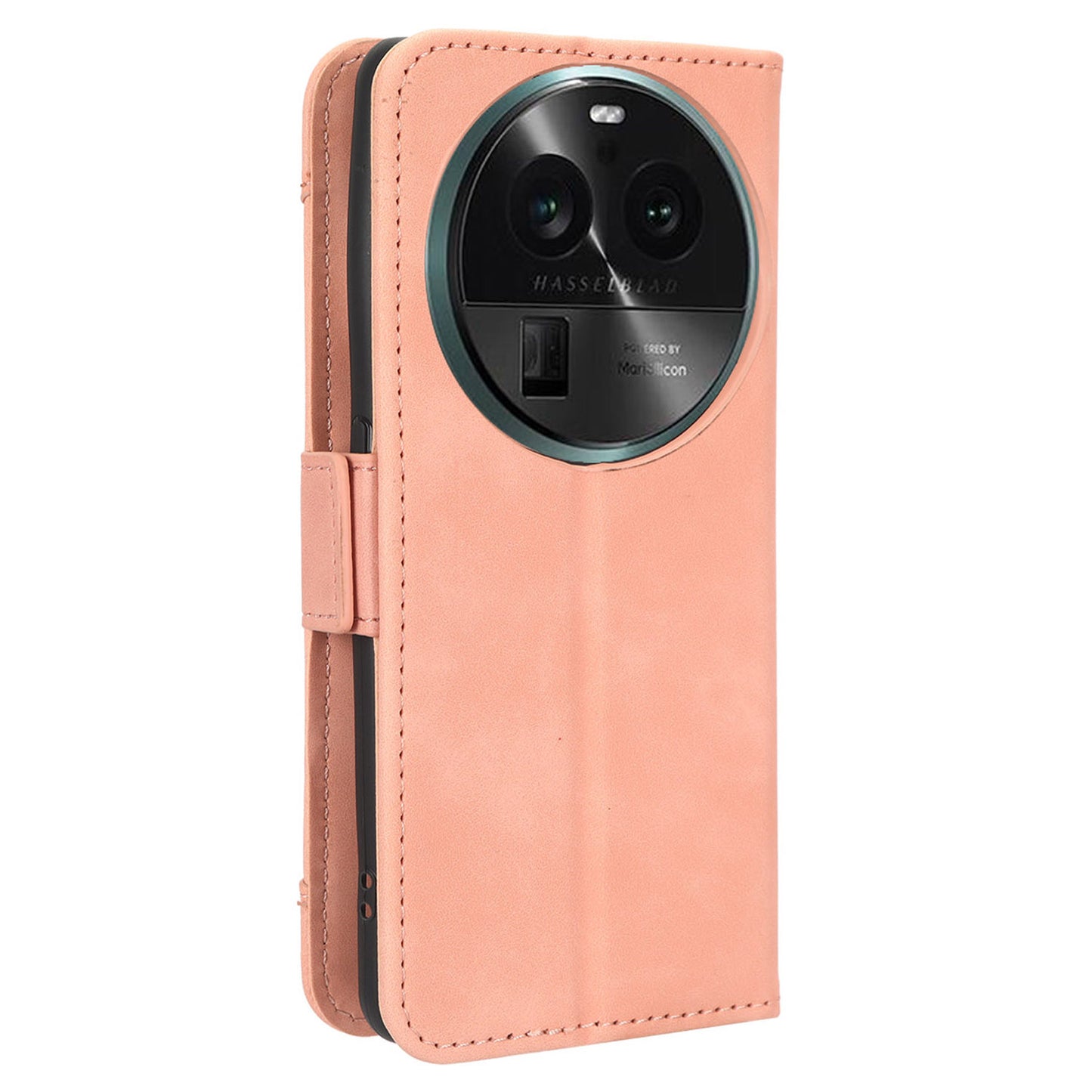 For Oppo Find X6 Stand Function Phone Shell Multiple Card Slots Leather Phone Cover Wallet Phone Case