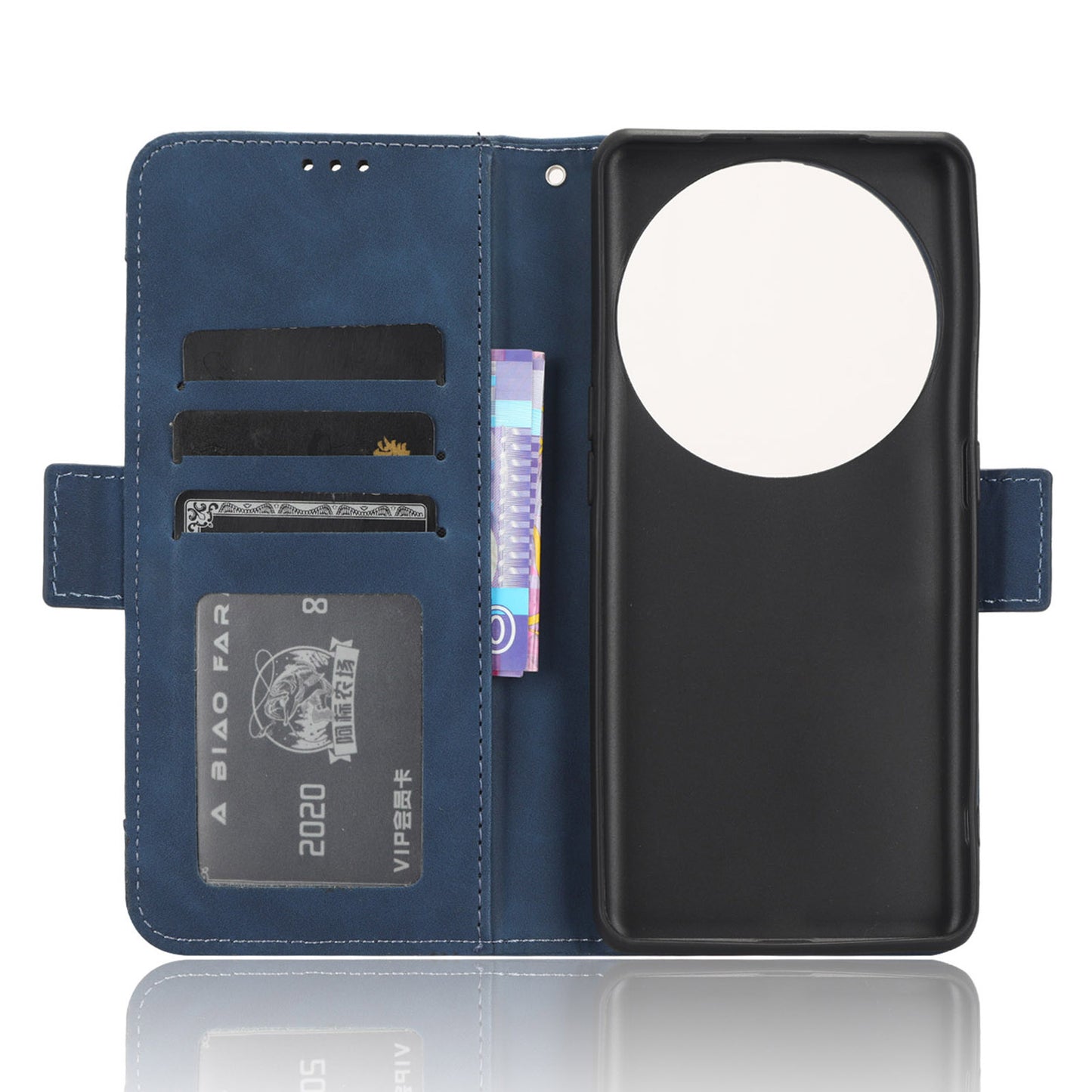 Wallet Phone Shell for Oppo Find X6 Pro Leather Flip Cover Multiple Card Slots Phone Case with Stand