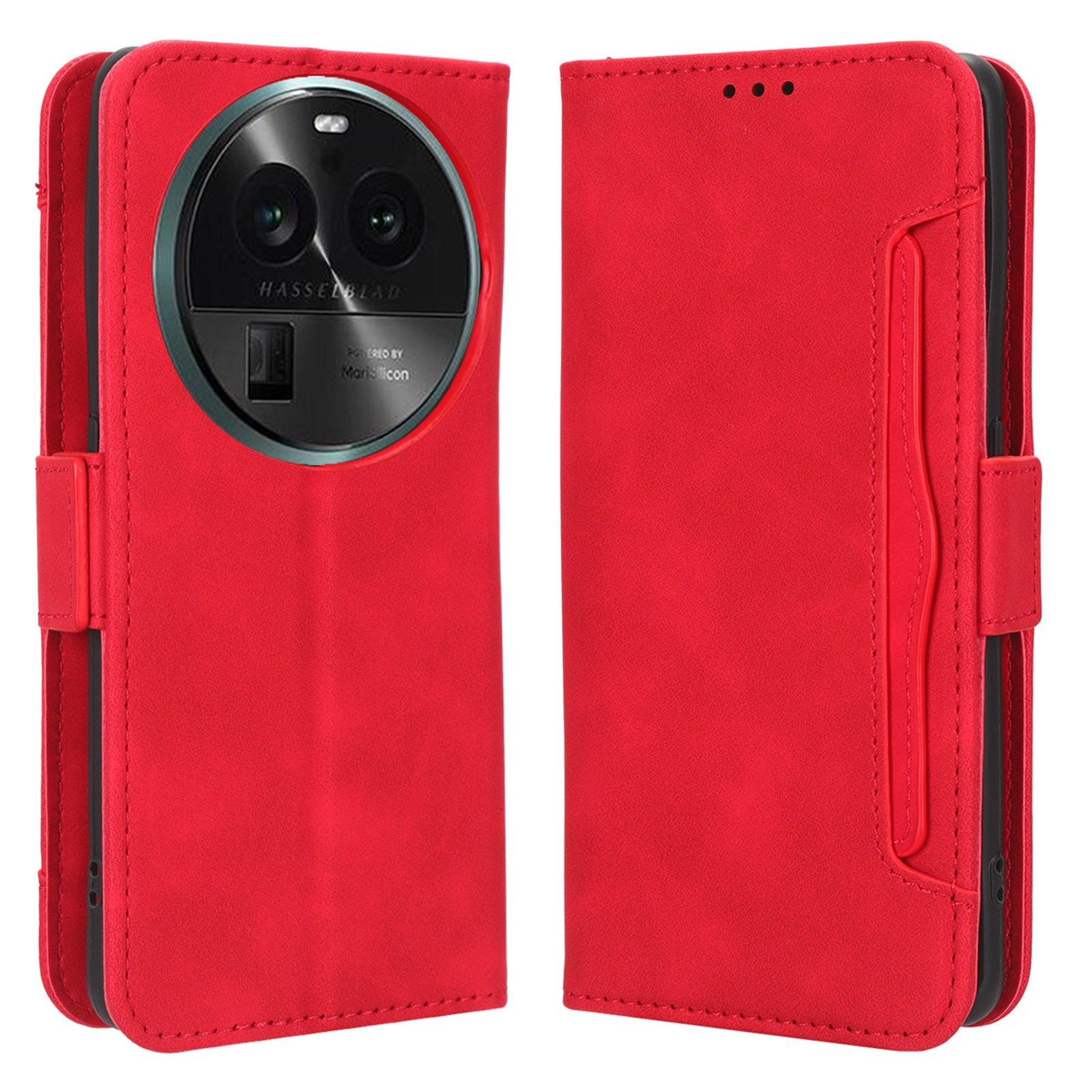Wallet Phone Shell for Oppo Find X6 Pro Leather Flip Cover Multiple Card Slots Phone Case with Stand