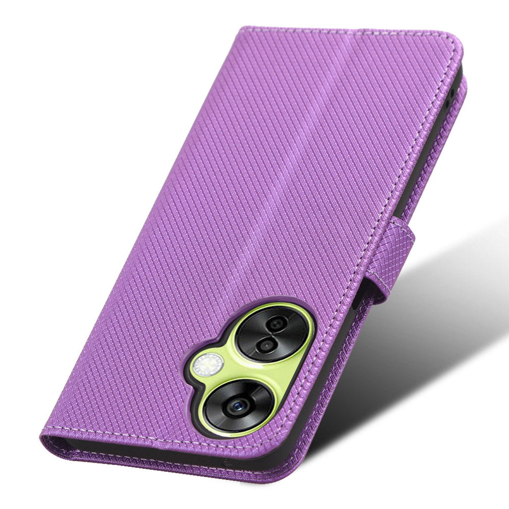 For OnePlus Nord CE 3 Lite 5G / Nord N30 5G Phone Case Wallet Stand Diamond Texture Phone Leather Cover