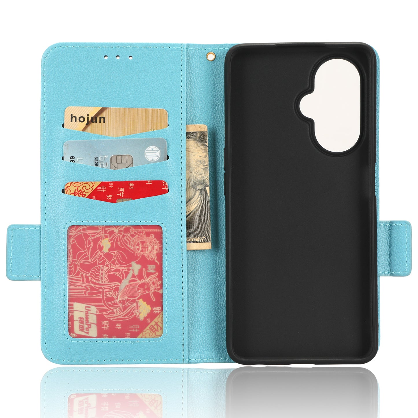 For OnePlus Nord CE 3 Lite 5G / Nord N30 5G PU Leather Case Litchi Texture Wallet Stand Phone Cover