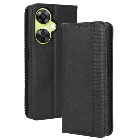 For OnePlus Nord CE 3 Lite 5G / Nord N30 5G Wallet Phone Case Retro PU Leather Mobile Phone Stand Cover