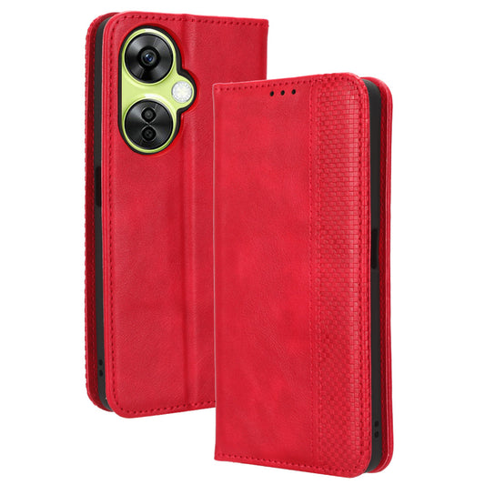 For OnePlus Nord CE 3 Lite 5G / Nord N30 5G Wallet Phone Case Retro PU Leather Mobile Phone Stand Cover