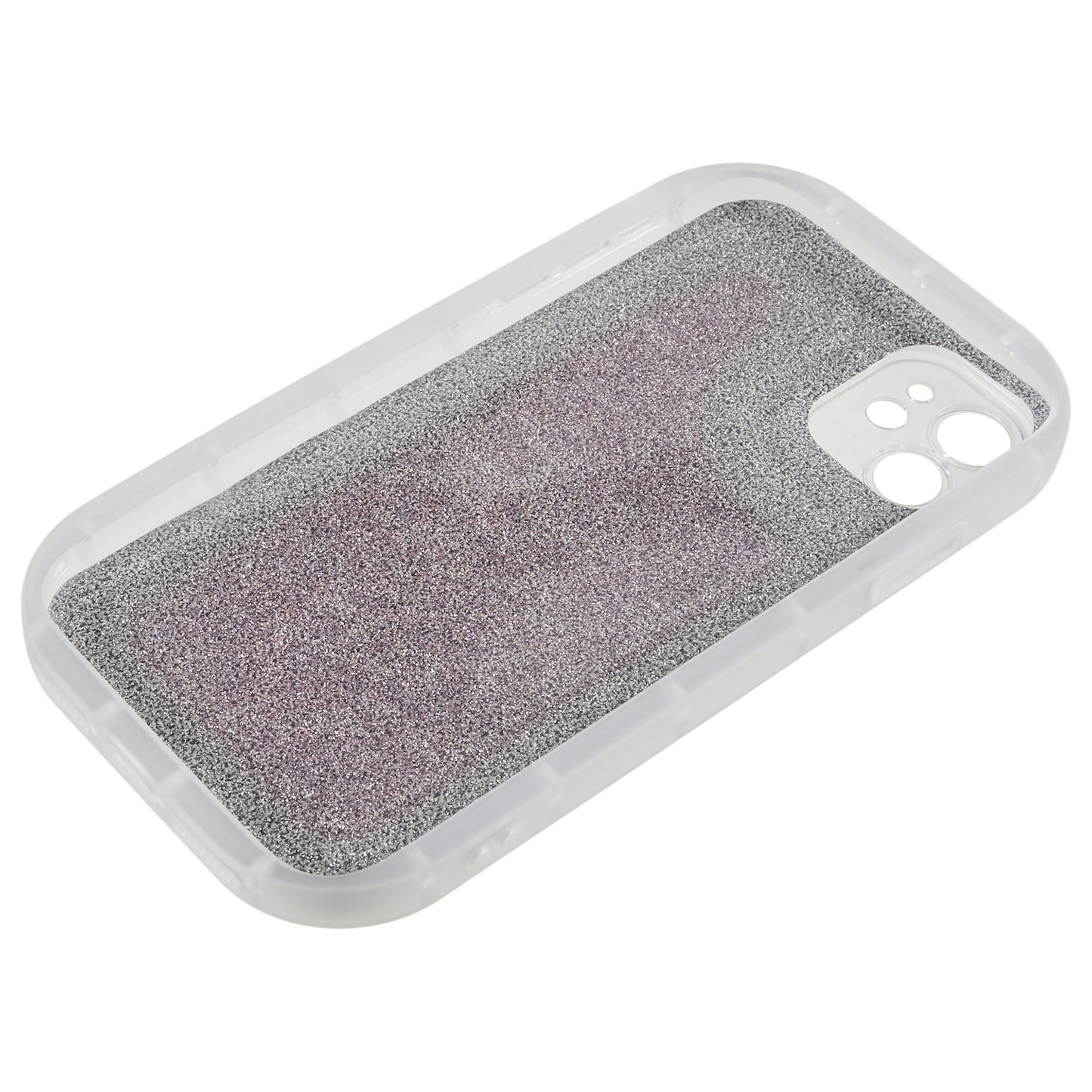 For iPhone 12 6.1 inch Soft TPU Phone Case Bling Glitter Sparkle Epoxy Cover