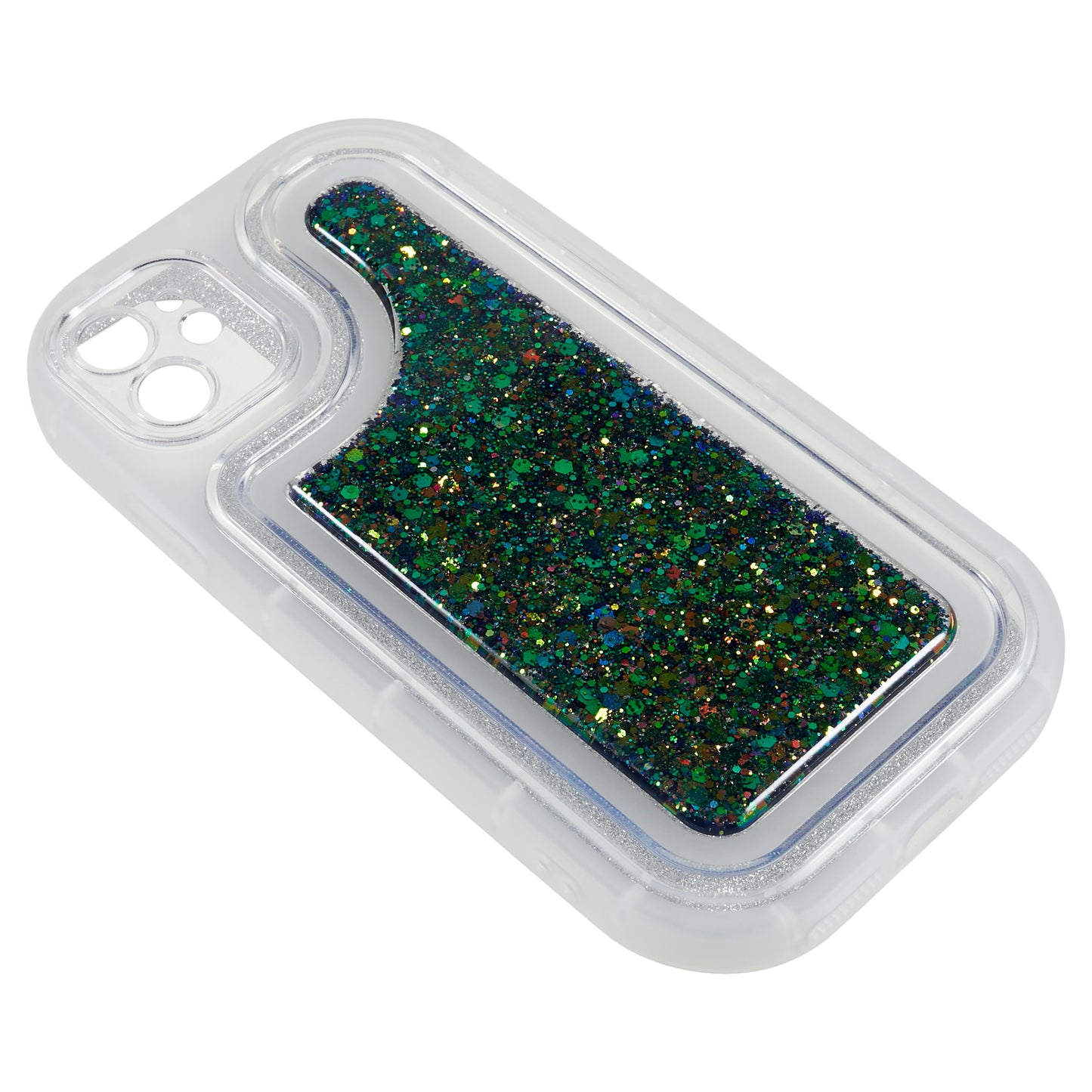 For iPhone 12 6.1 inch Soft TPU Phone Case Bling Glitter Sparkle Epoxy Cover