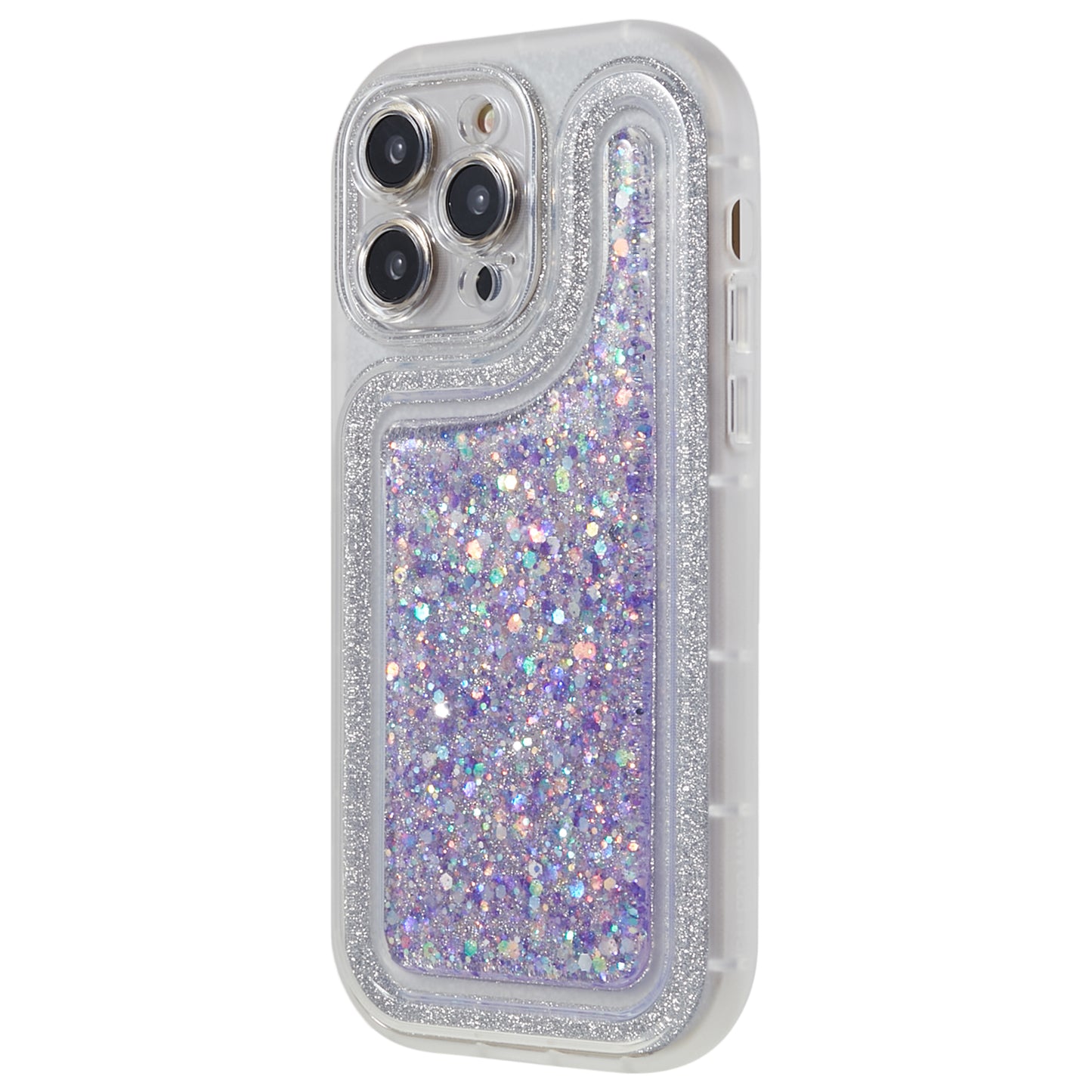 For iPhone 13 Pro 6.1 inch Epoxy Powder Mobile Phone Case Soft TPU Shockproof Cover