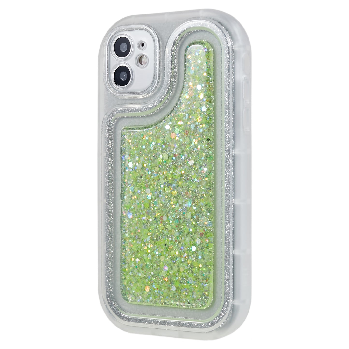 For iPhone 11 6.1 inch Glitter Sparkle Epoxy TPU Phone Case Scratch-Resistant Protective Cover
