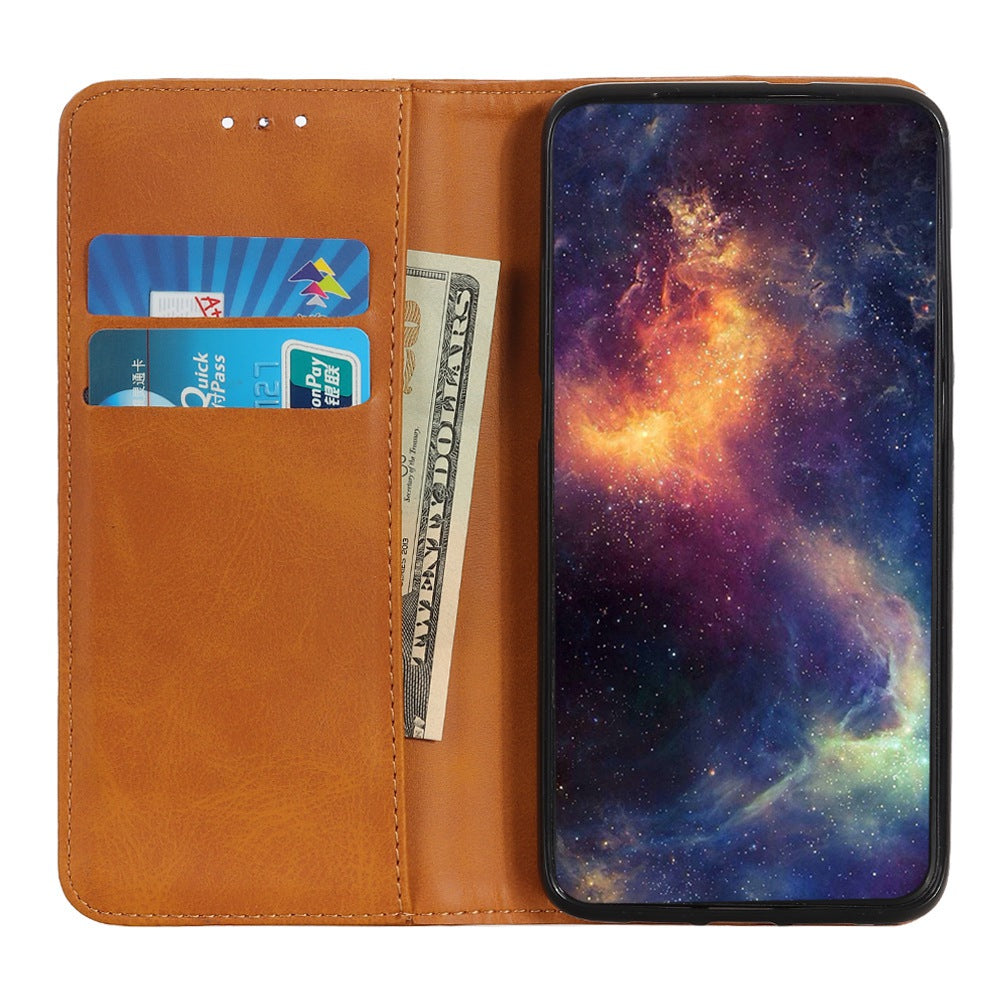 Protective Phone Case for Nokia C32 , Magnetic Auto Closing Split Leather Wallet Stand Phone Cover
