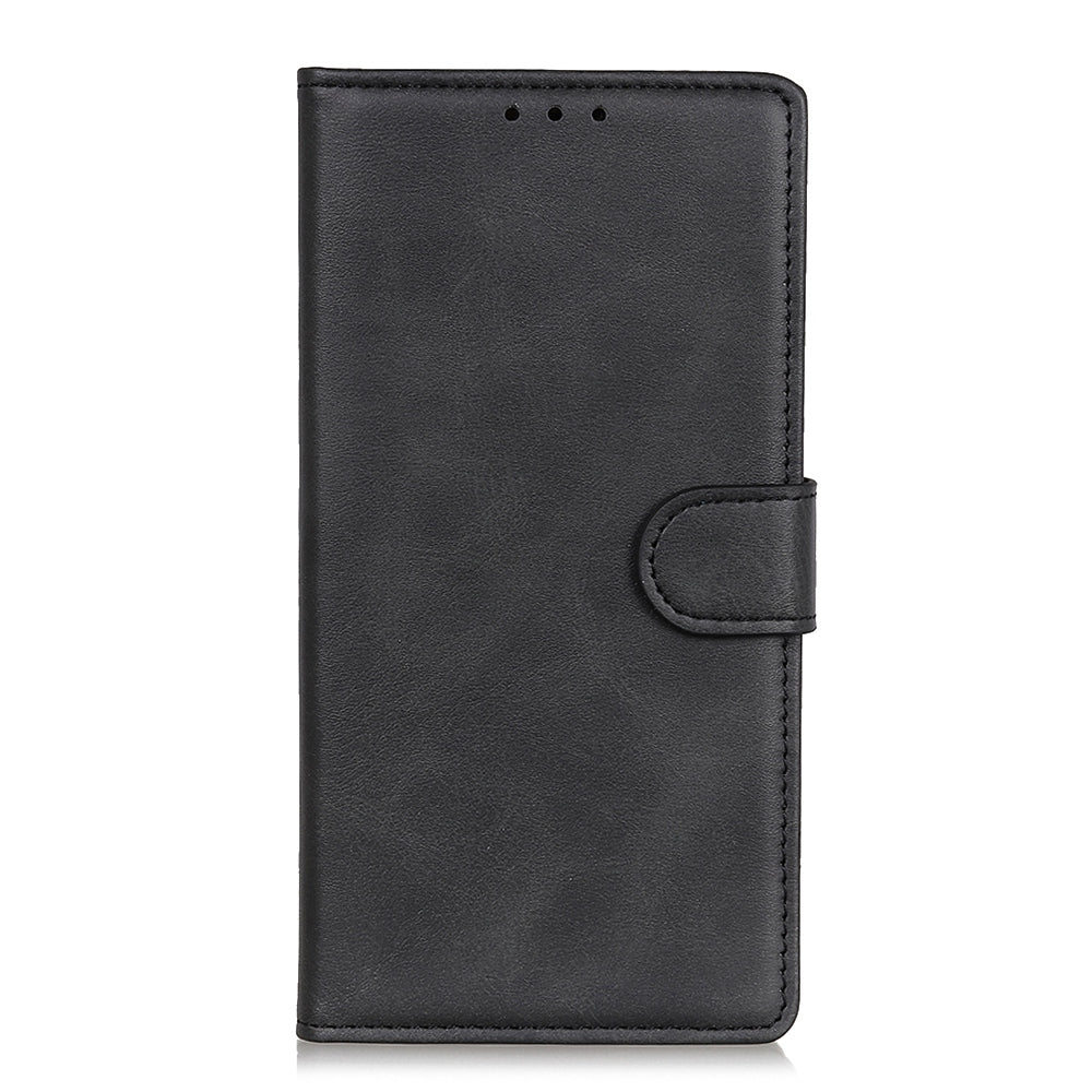 For Nokia C32 Cowhide Texture PU Leather Wallet Mobile Case Drop-proof Stand Phone Cover