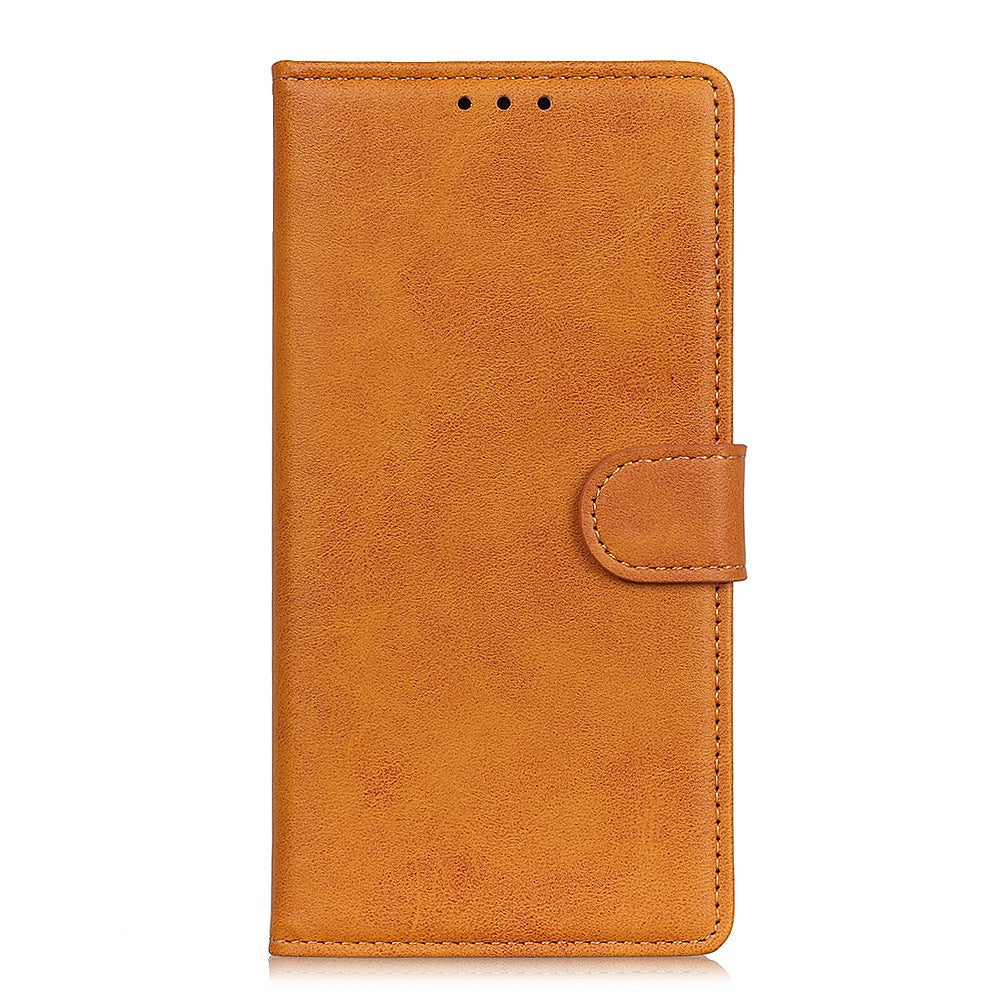For Nokia C32 Cowhide Texture PU Leather Wallet Mobile Case Drop-proof Stand Phone Cover