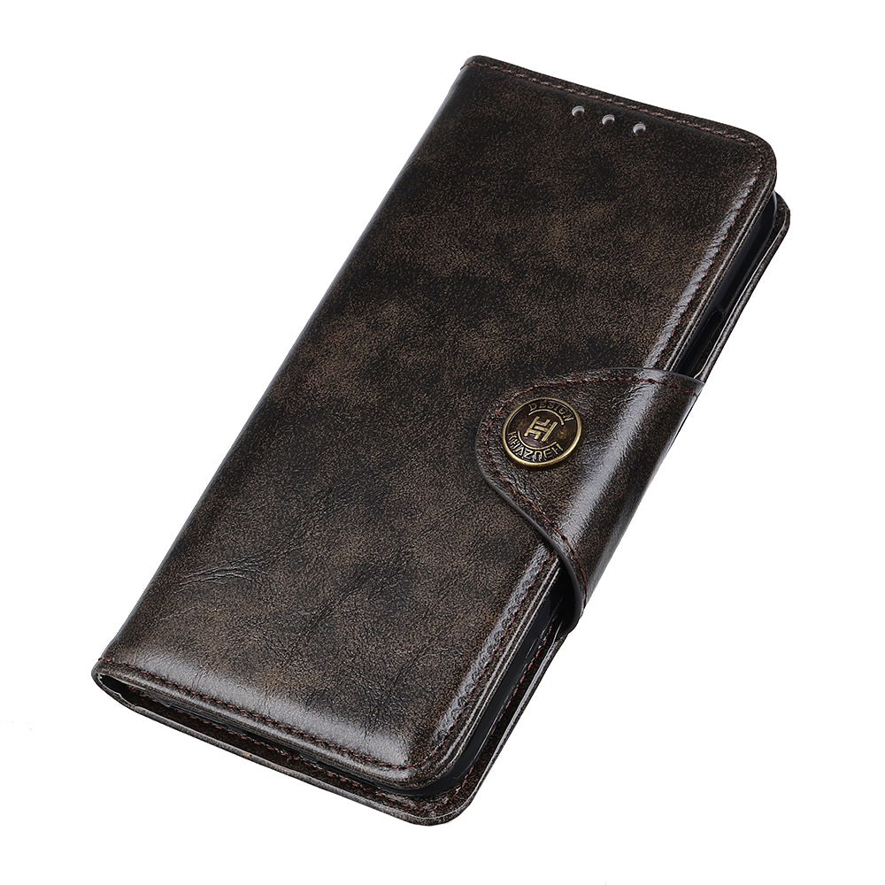 KHAZHEN for Nokia C32 Cell Phone Case PU Leather Wallet Smartphone Cover with Foldable Stand