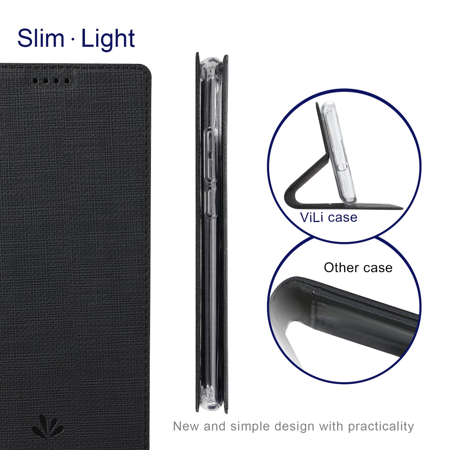 VILI DMX Series for Xiaomi 13 Lite / Civi 2 5G PU Leather Stand Card Slots Phone Case Mobile Phone Cover