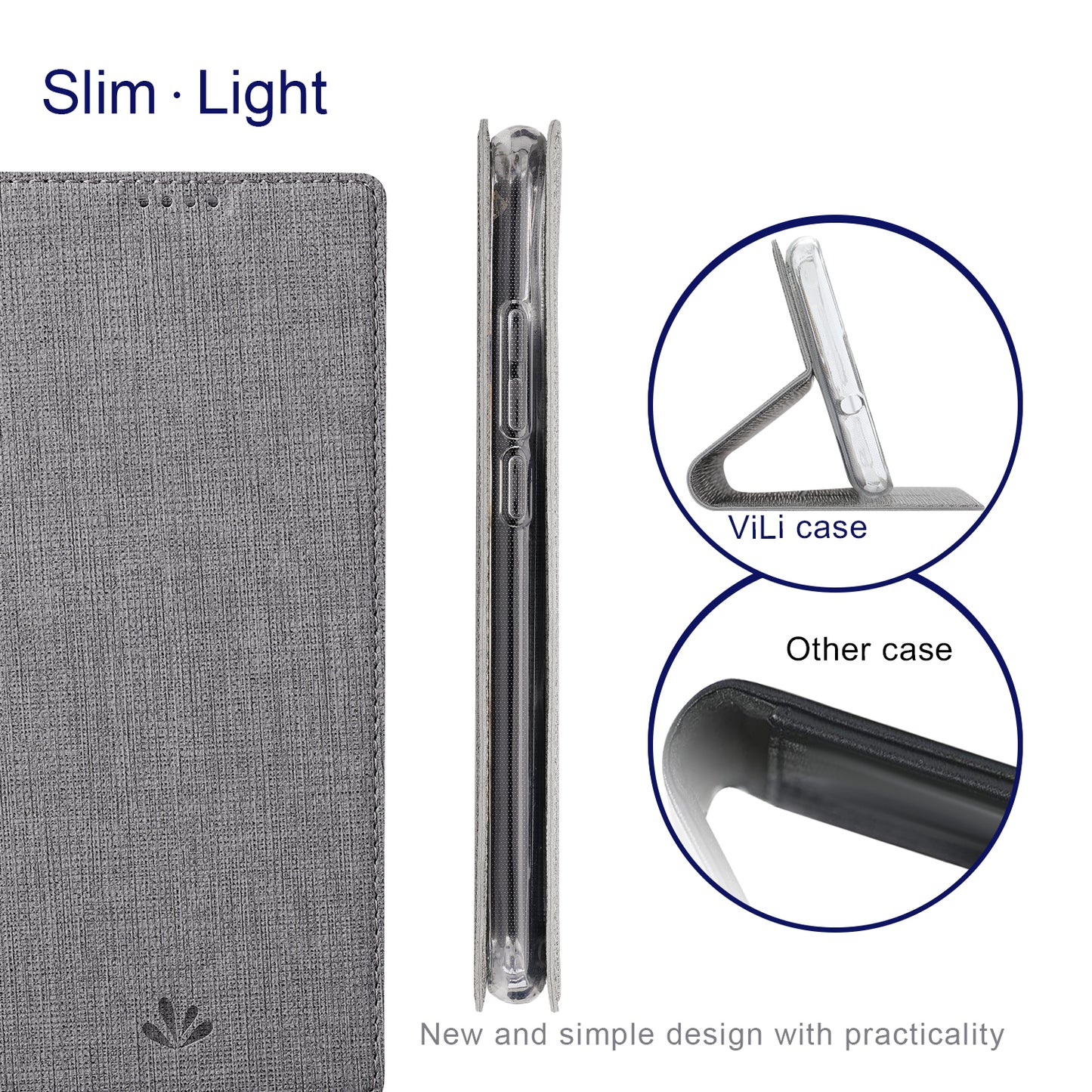 VILI DMX Series for Xiaomi 13 Lite / Civi 2 5G PU Leather Stand Card Slots Phone Case Mobile Phone Cover