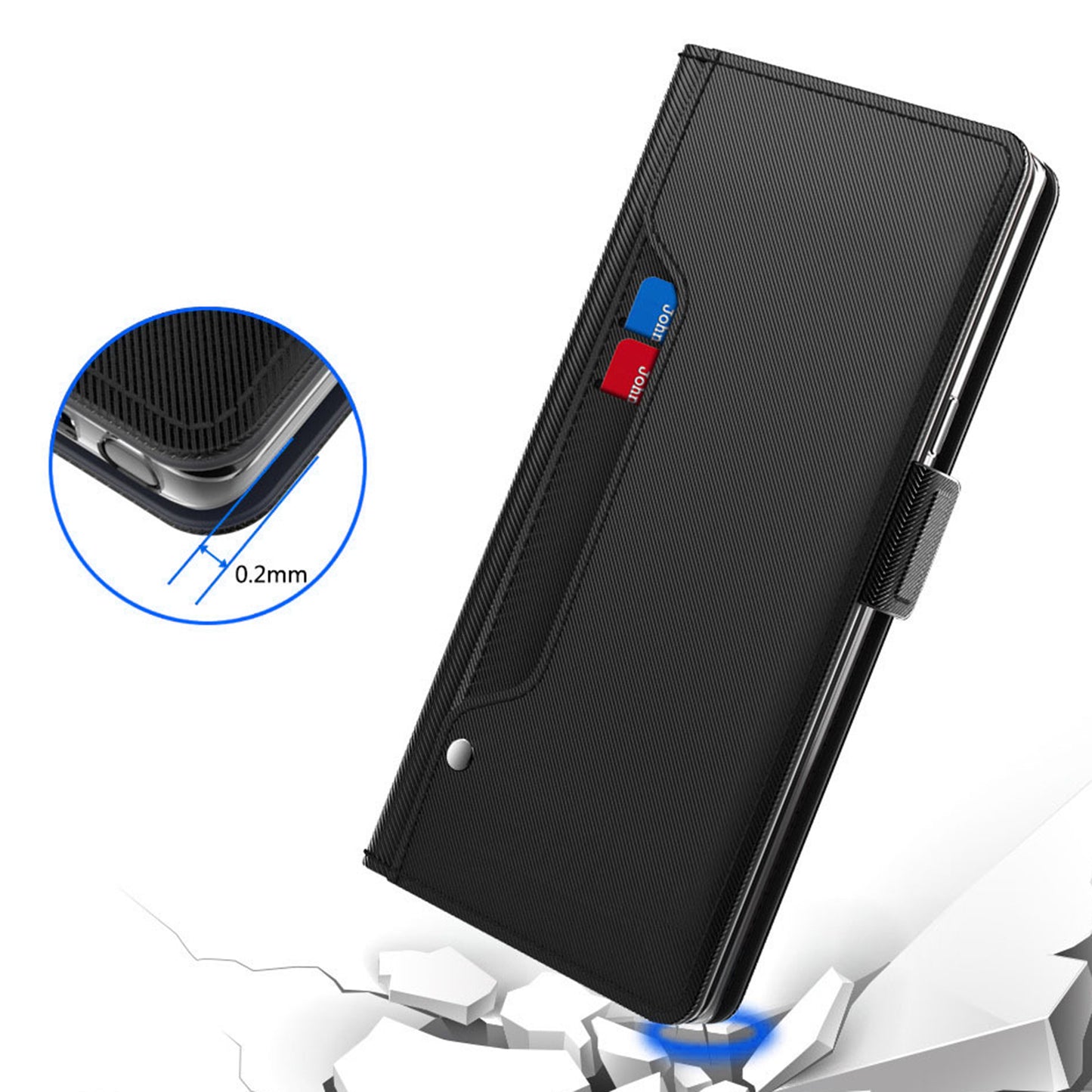 For OnePlus Nord CE 3 Lite 5G / Nord N30 5G PU Leather Card Holder Stand Cover Anti-drop Phone Case with Mirror