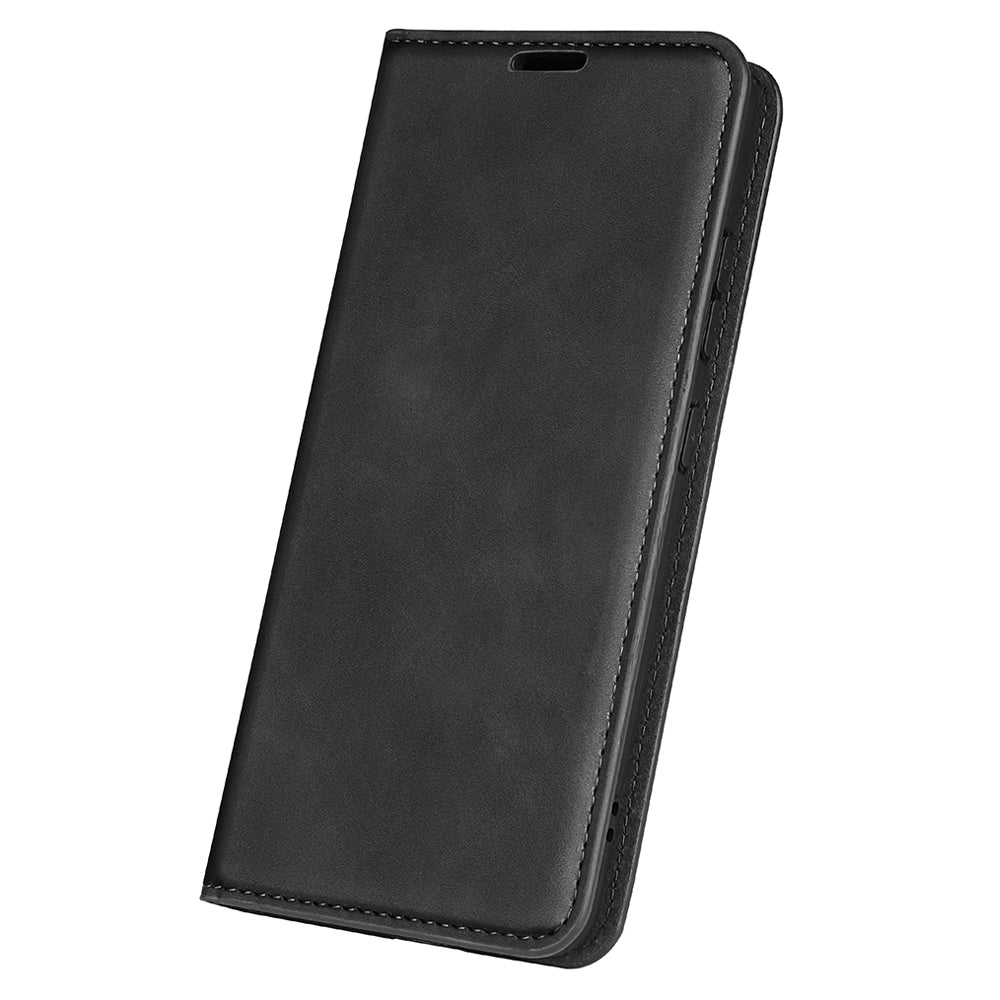 For TCL 40R 5G Skin-touch Leather Wallet Phone Case Magnetic Flip Stand Drop-proof Cover