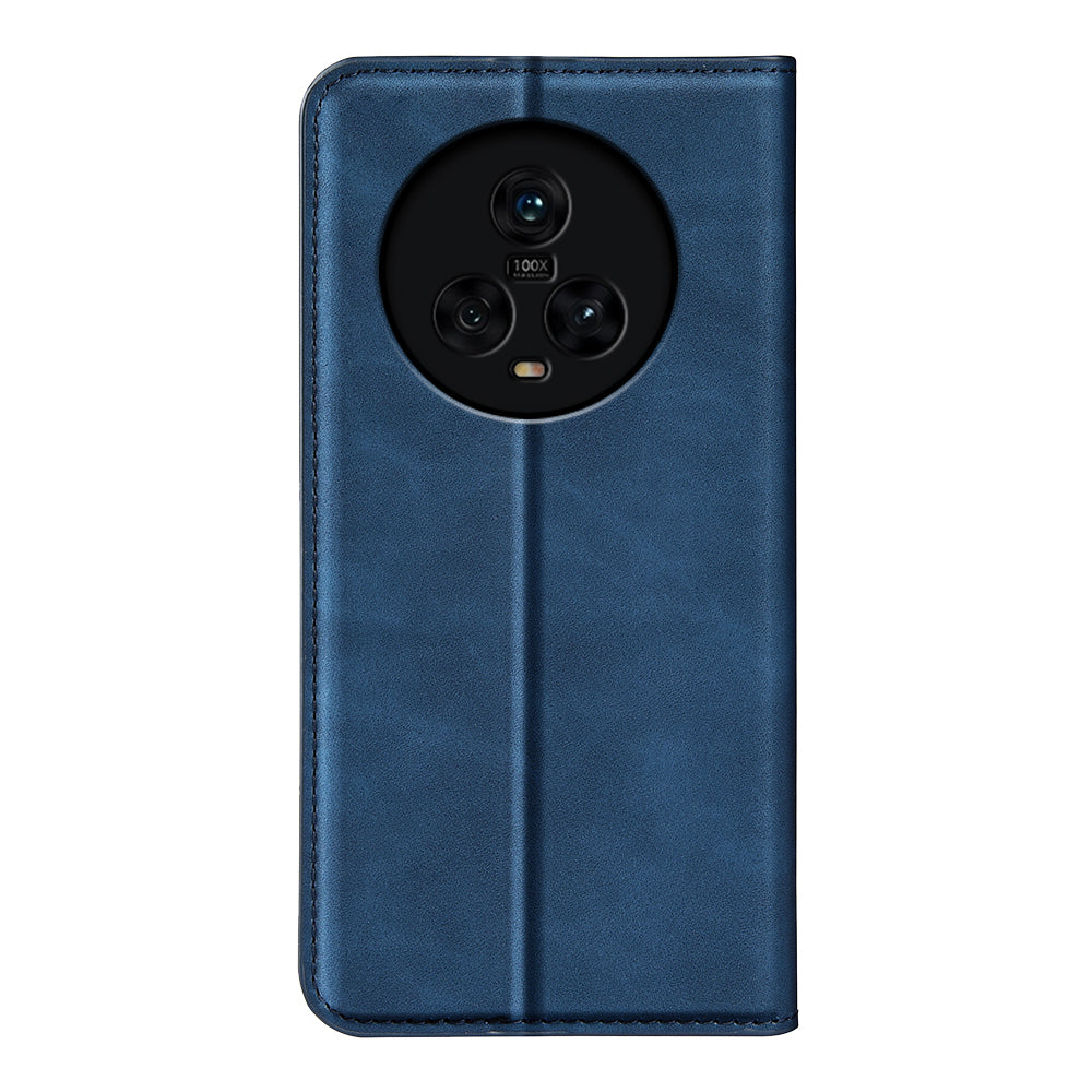 For TCL 40R 5G Skin-touch Leather Wallet Phone Case Magnetic Flip Stand Drop-proof Cover
