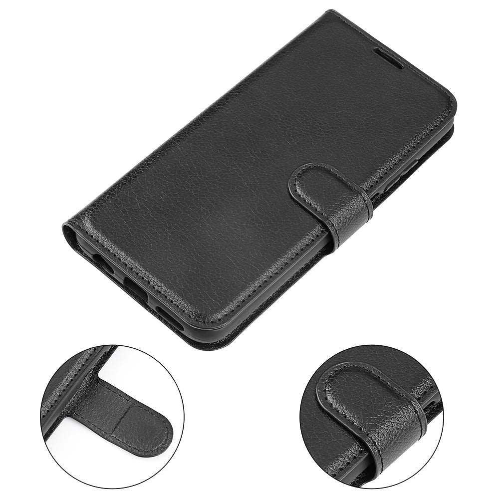 PU Leather Phone Case for Honor Magic5 Dustproof Litchi Texture Phone Shell Wallet Stand Flip Cover