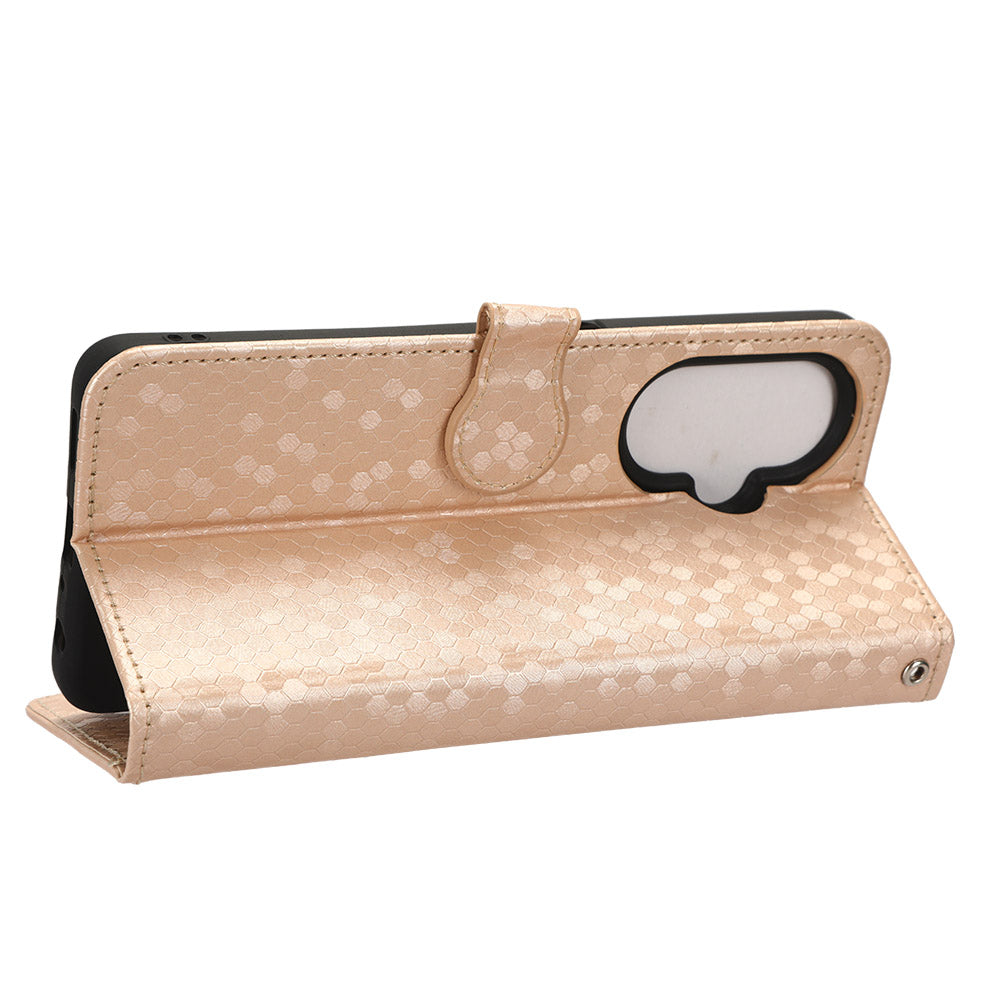 For OnePlus Nord CE 3 Lite 5G / Nord N30 5G PU Leather Cover Dot Pattern Imprinted Stand Wallet Phone Case